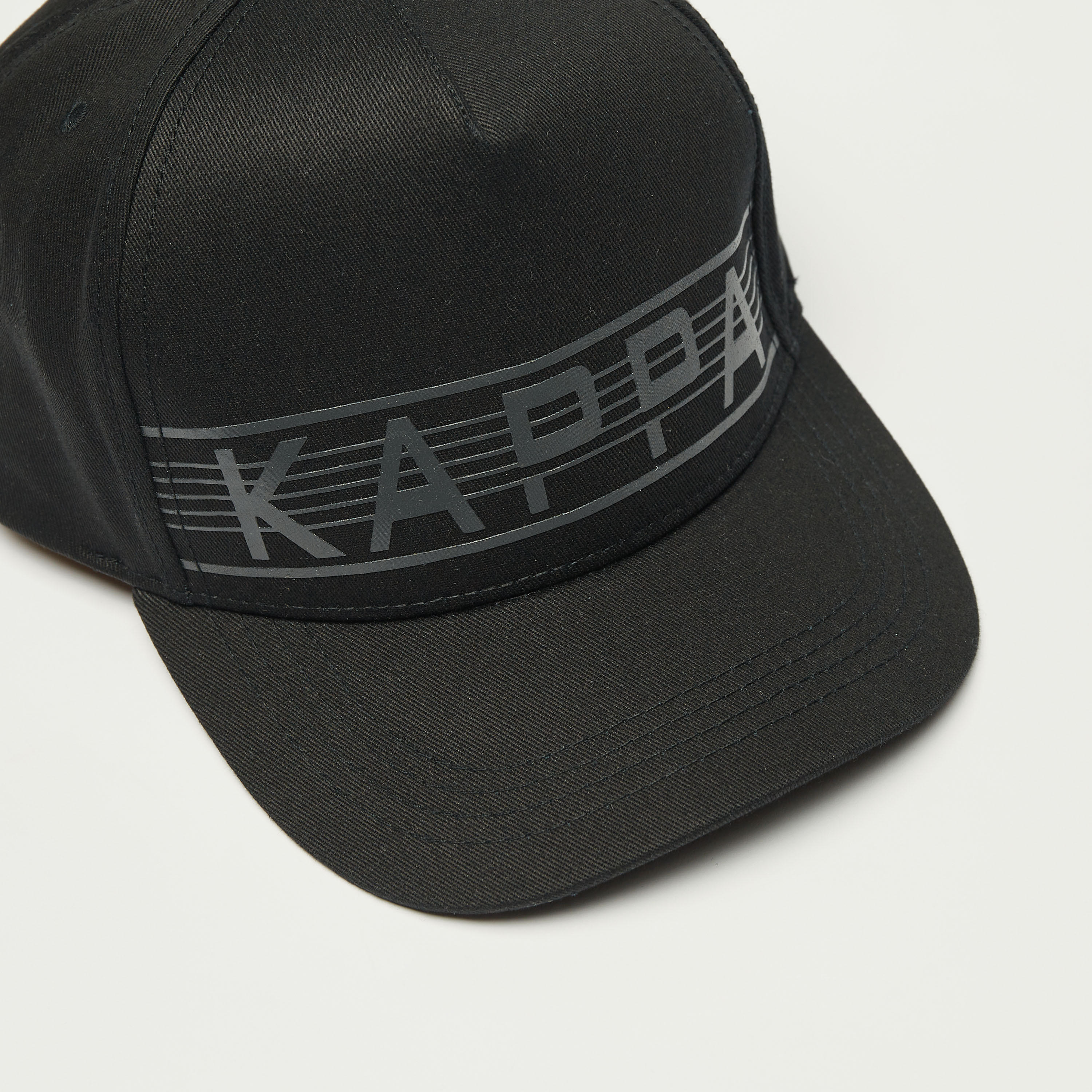 Kappa Logo Print Cap with Buckled Strap Closure-men-clothing-sportswearandactivewear-accessories-image-2