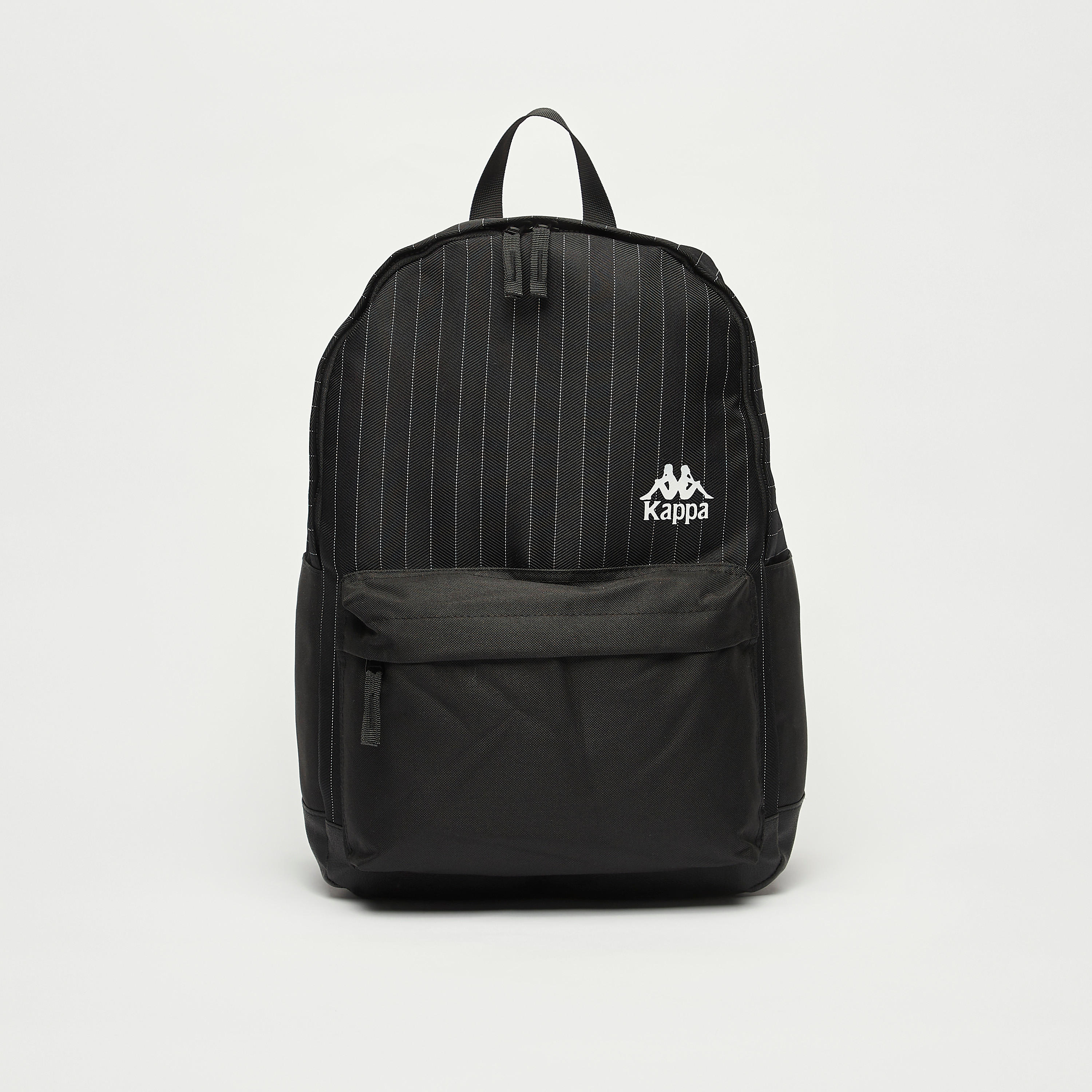 Kappa Logo Print Backpack with Adjustable Straps and Zip Closure-men-bags-image-1