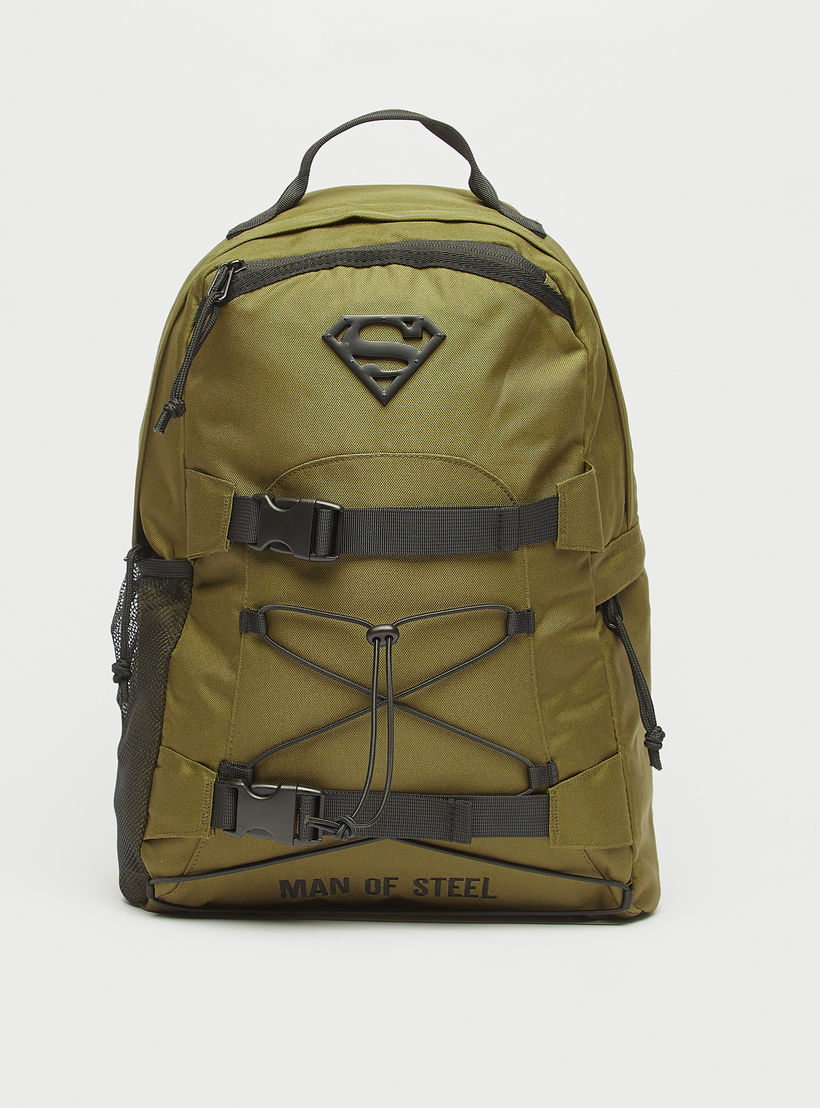 شنطة ظهر بأحزمة قابلة للتعديل وسحّاب إغلاق وزينة سوبرمان-men-bags-image-1
