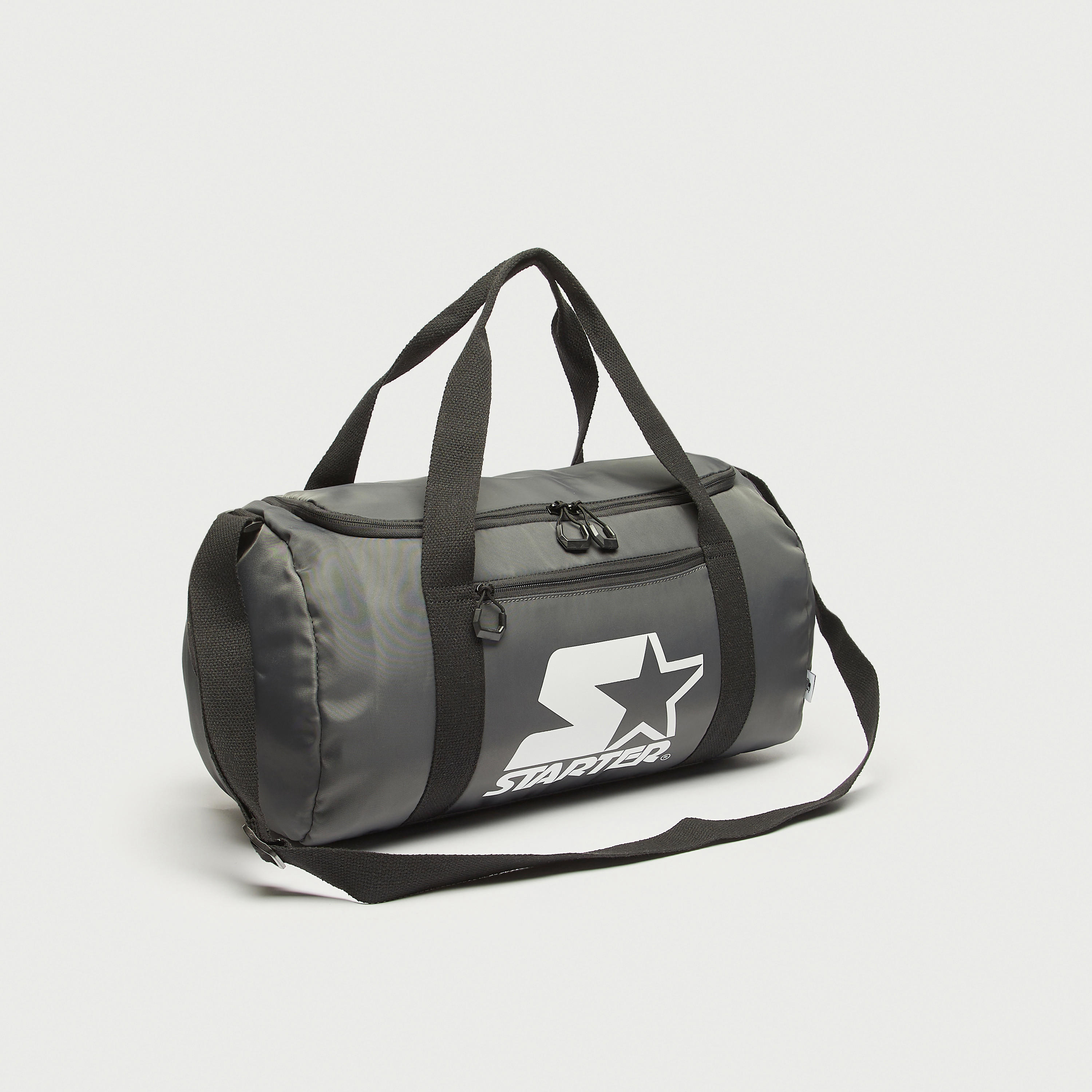 Starter Print Duffel Bag with Adjustable Strap and Zip Closure-men-bags-image-1