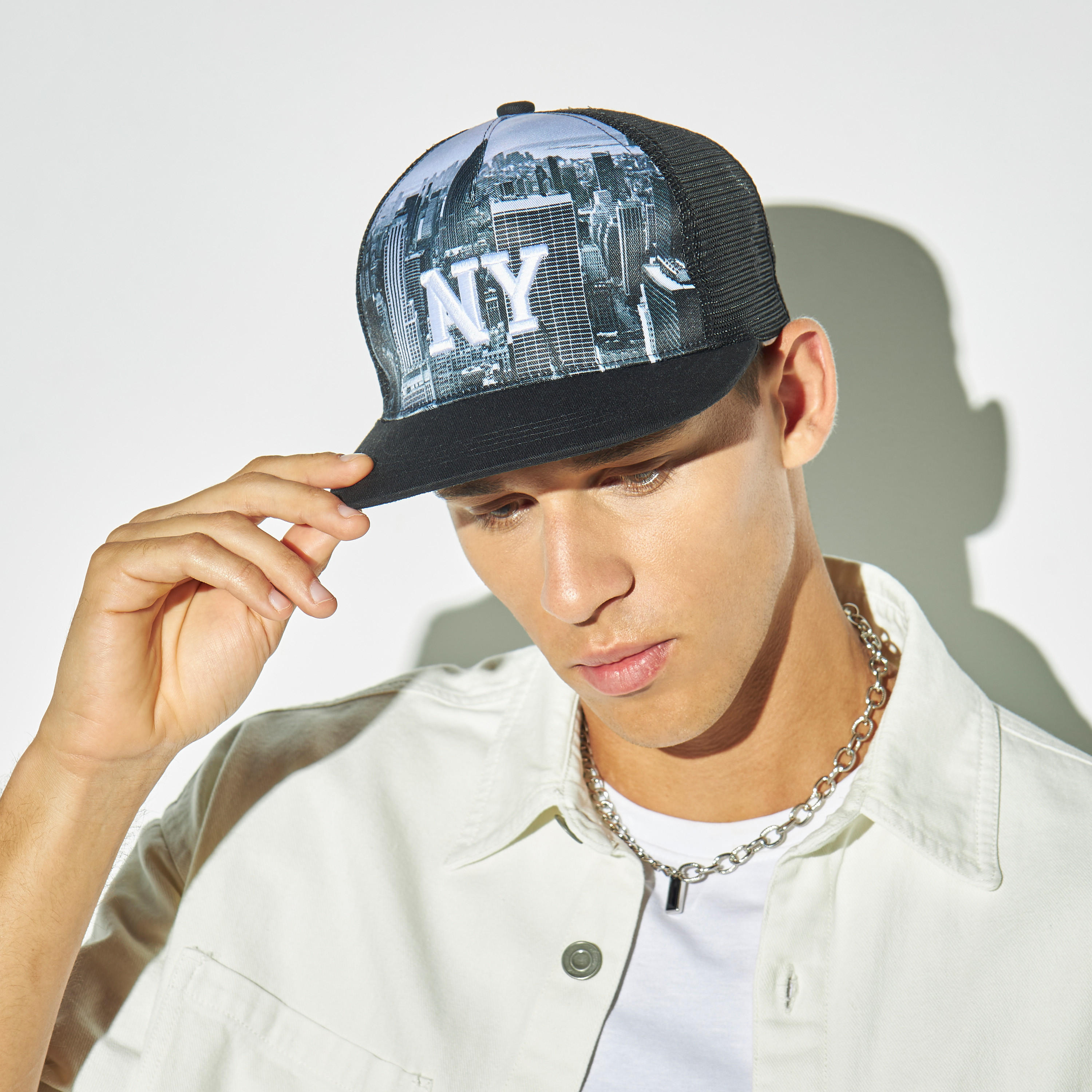 Embroidered Cap with Snap Back Closure-men-caps-image-2