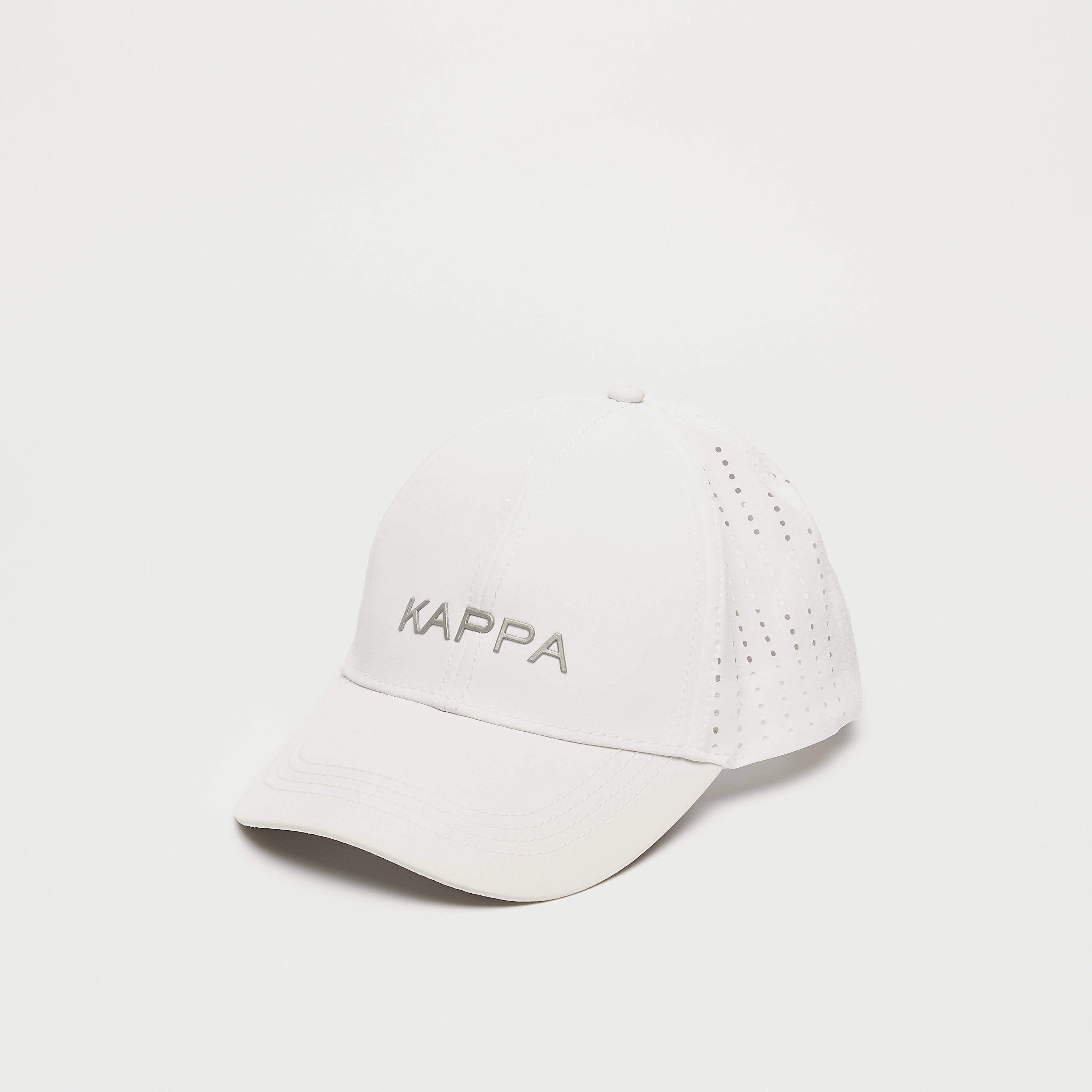 Kappa Logo Embroidered Cap with Hook and Loop Strap Closure-men-clothing-sportswearandactivewear-accessories-image-1