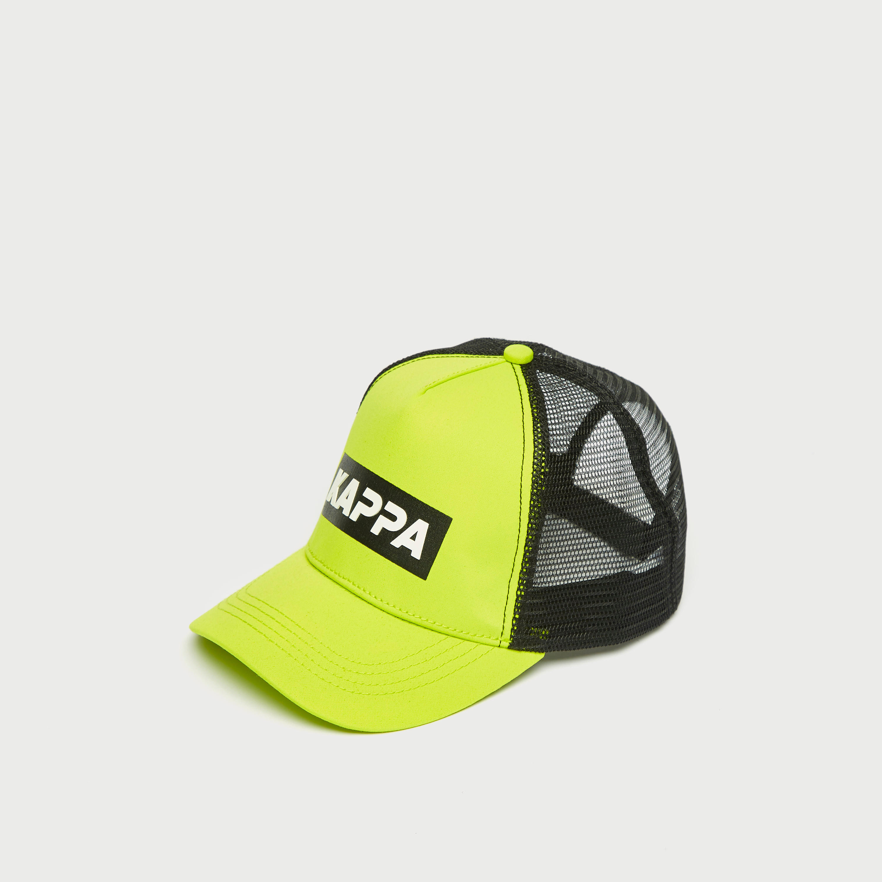 Kappa Colourblock Logo Print Mesh Cap with Snap Back Closure-men-clothing-sportswearandactivewear-accessories-image-1