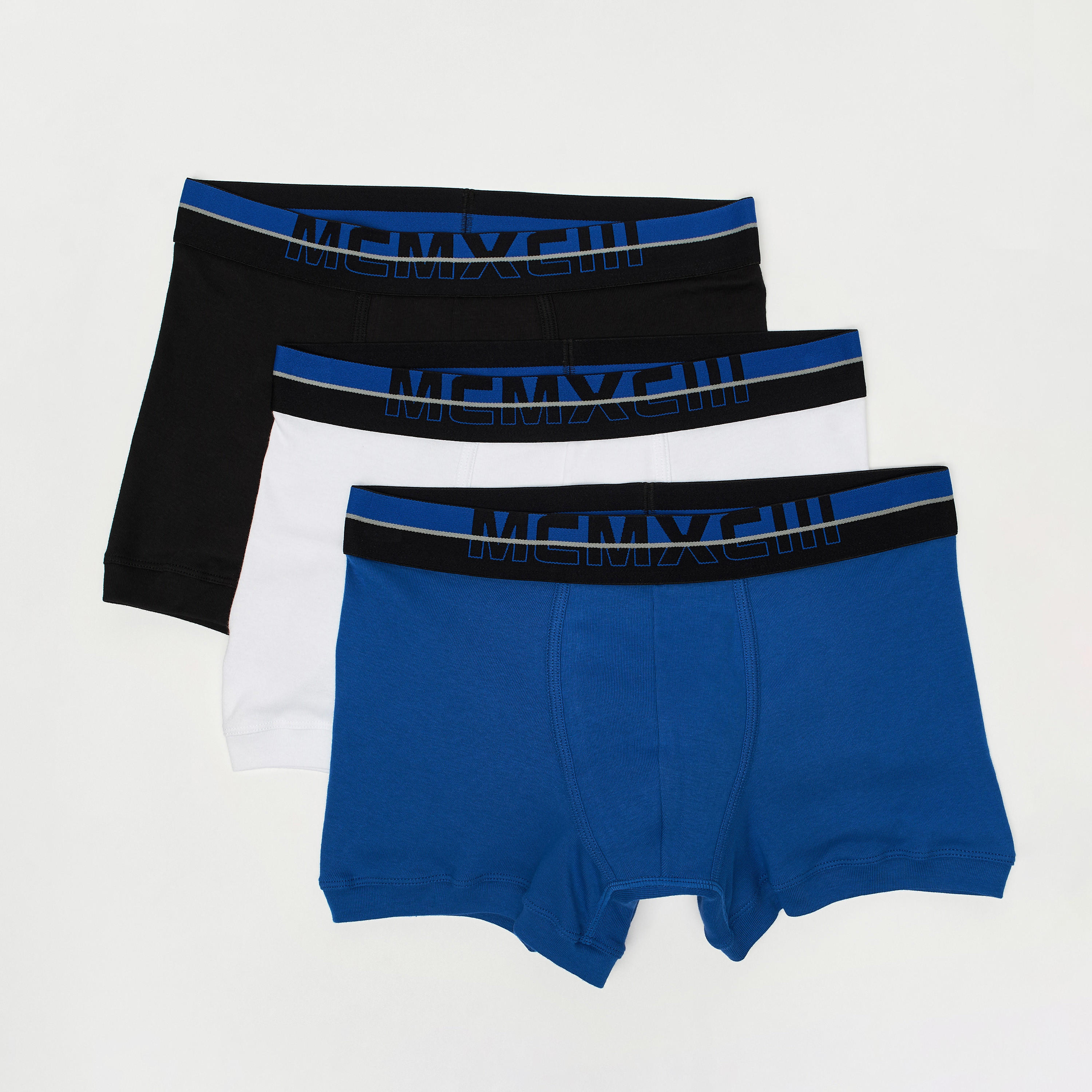 سراويل داخليّة هيبستر سادة بخصر مطّاطي - طقم 3 قطع-men-clothing-innerwear-underwear-image-1