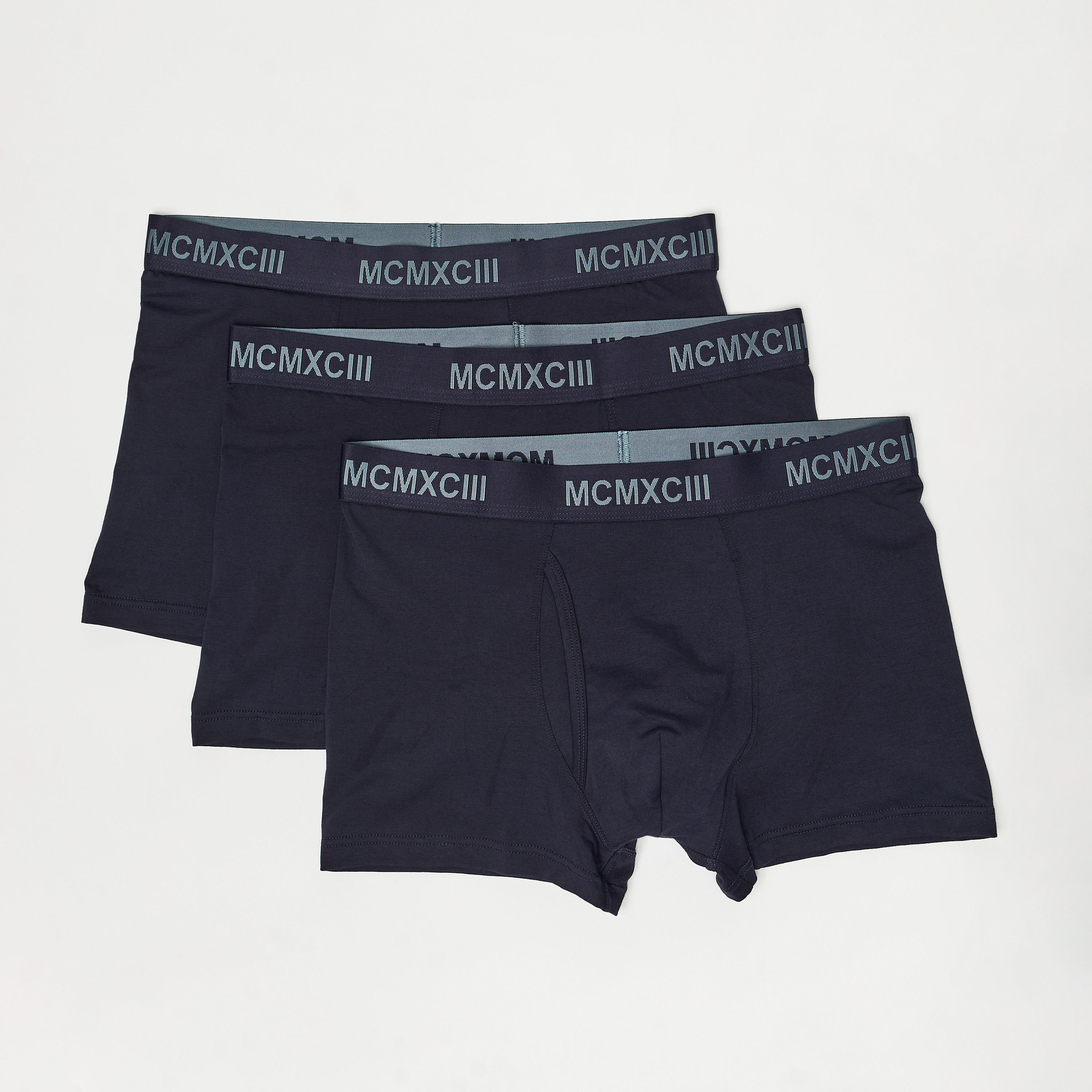 شورت ترانك سادة بخصر مطّاطي- طقم 3 قطع-men-clothing-innerwear-underwear-image-5