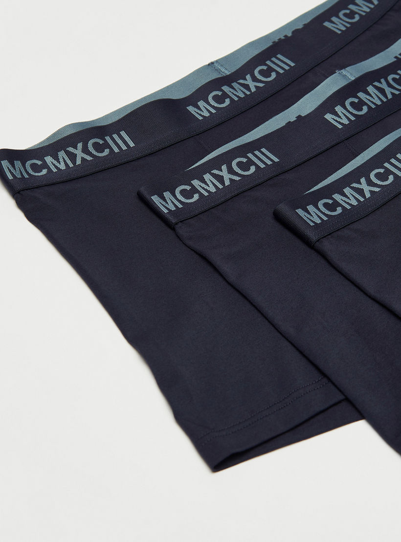 شورت ترانك سادة بخصر مطّاطي- طقم 3 قطع-men-clothing-innerwear-underwear-image-1