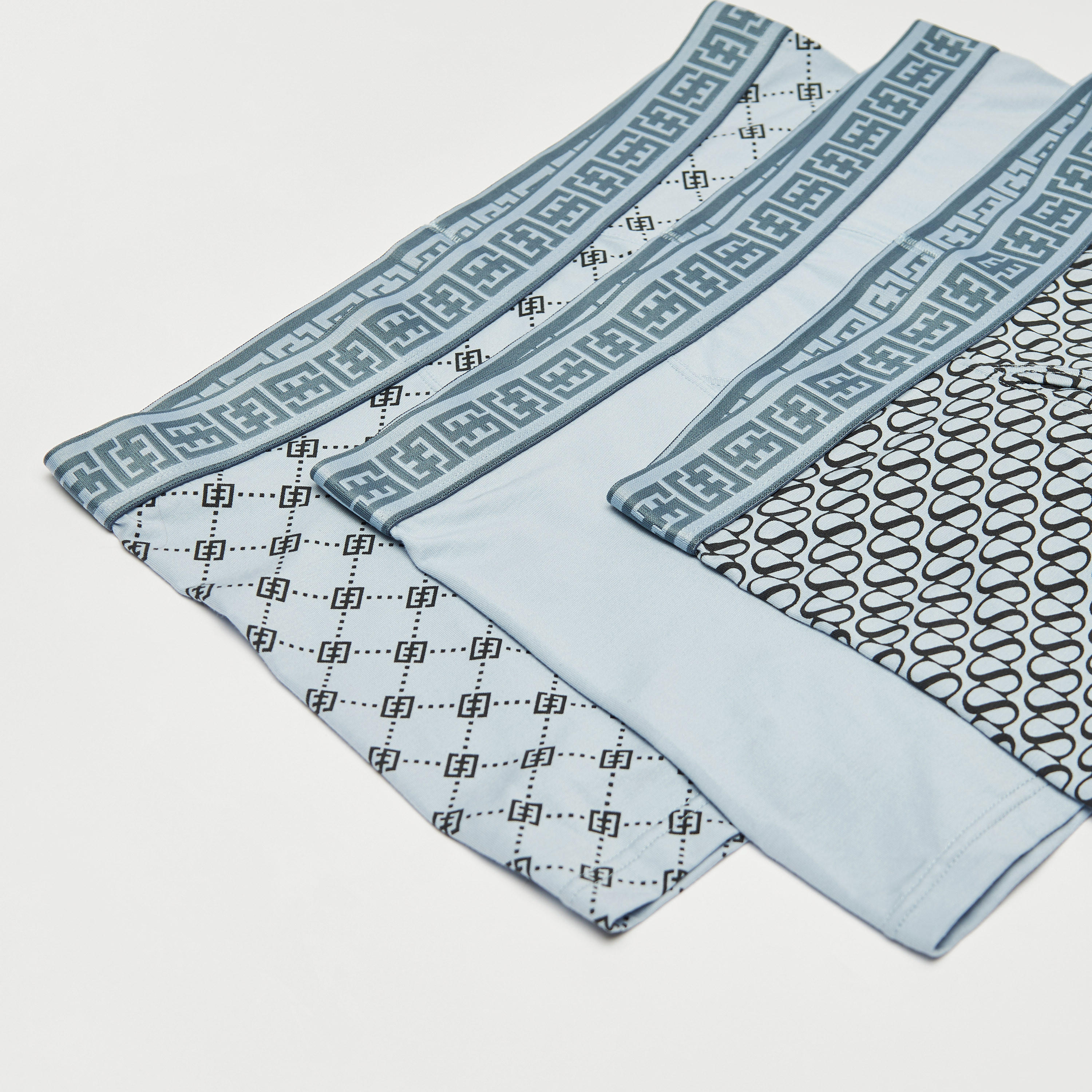 شورت ترانك بخصر مطّاطي - طقم 3 قطع متنوعة-men-clothing-innerwear-underwear-image-5