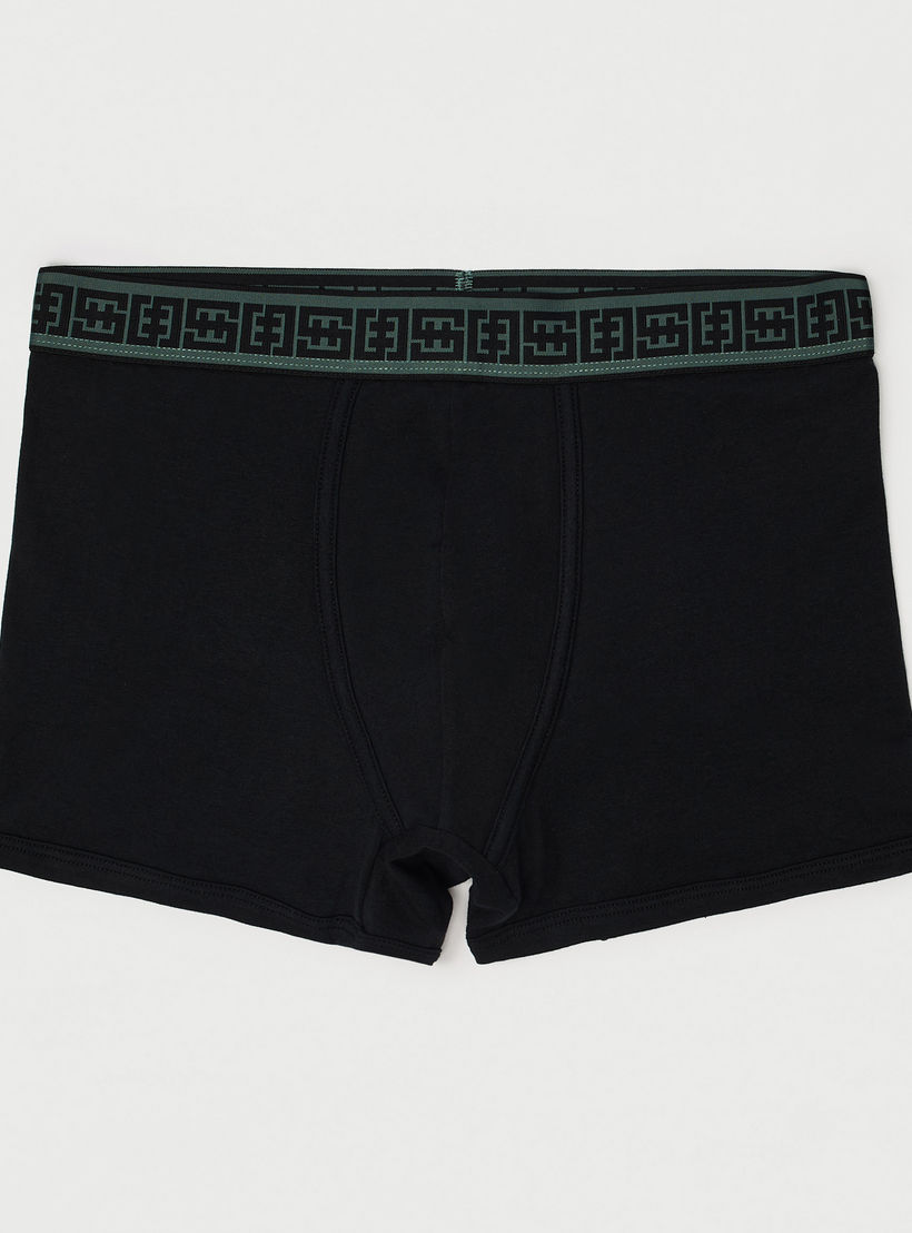 سراويل داخليّة هيبستر سادة بخصر مطّاطي - طقم من 3 قطع-men-clothing-innerwear-underwear-image-2