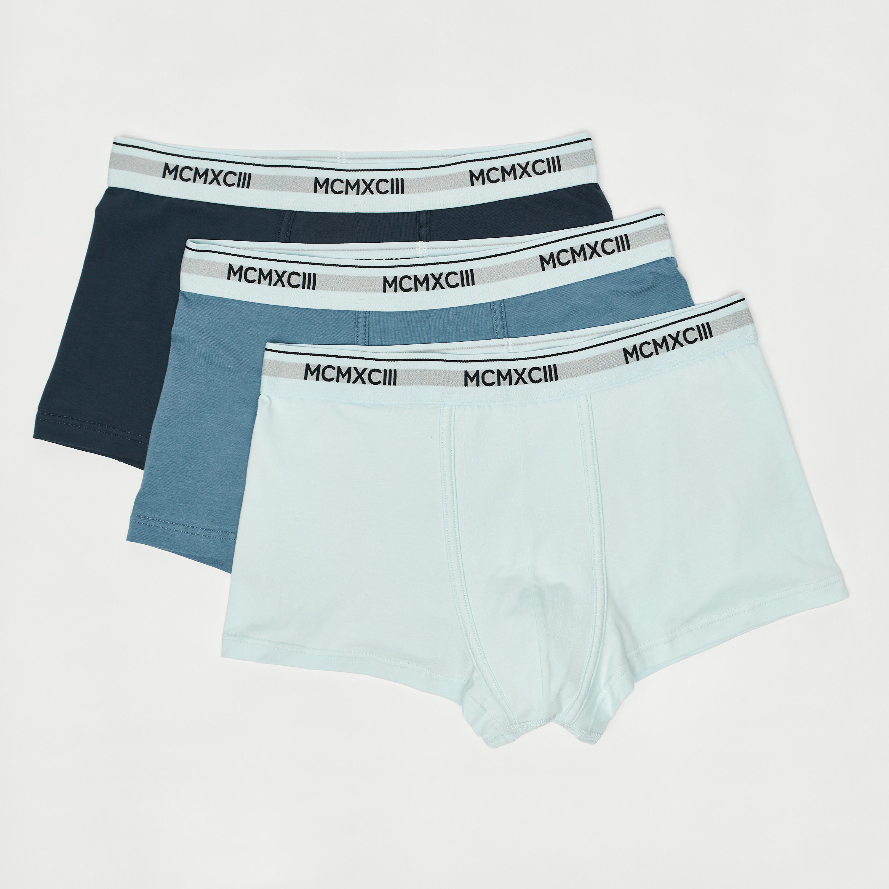 سراويل داخليّة هيبستر سادة بخصر مطّاطي - طقم من 3 قطع-men-clothing-innerwear-underwear-image-1