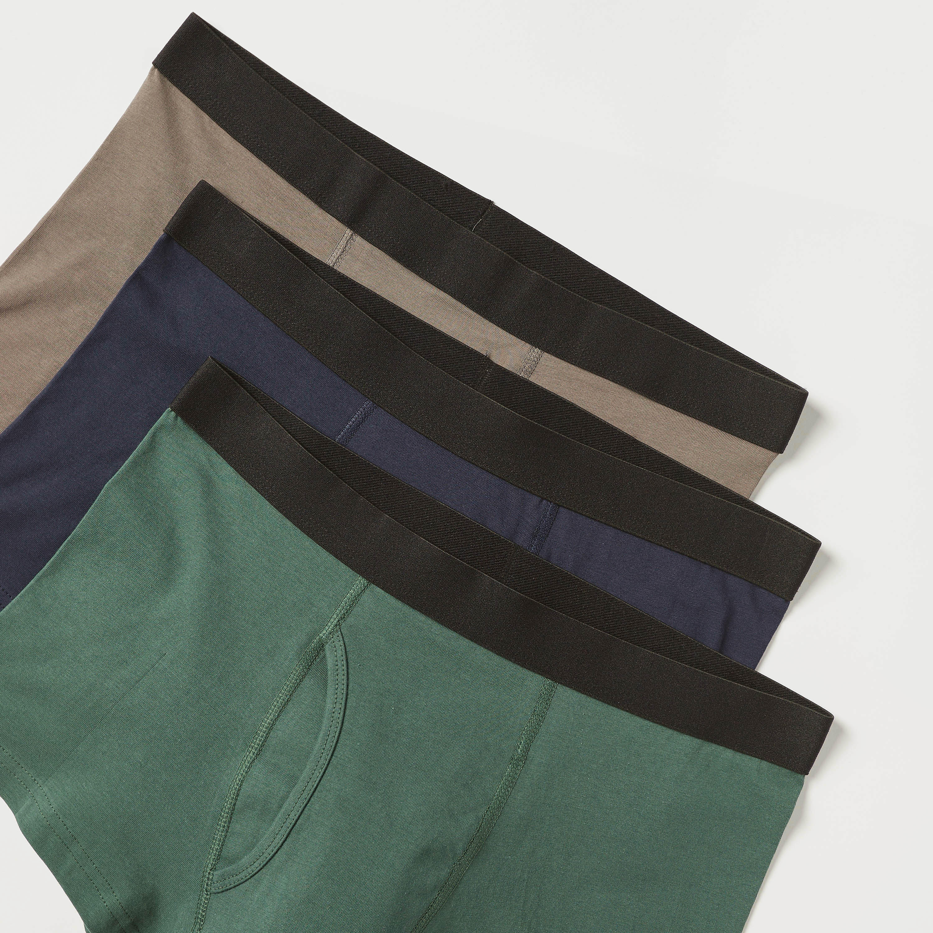 شورت ترانك سادة بخصر مطّاطي- طقم 3 قطع-men-clothing-innerwear-underwear-image-2