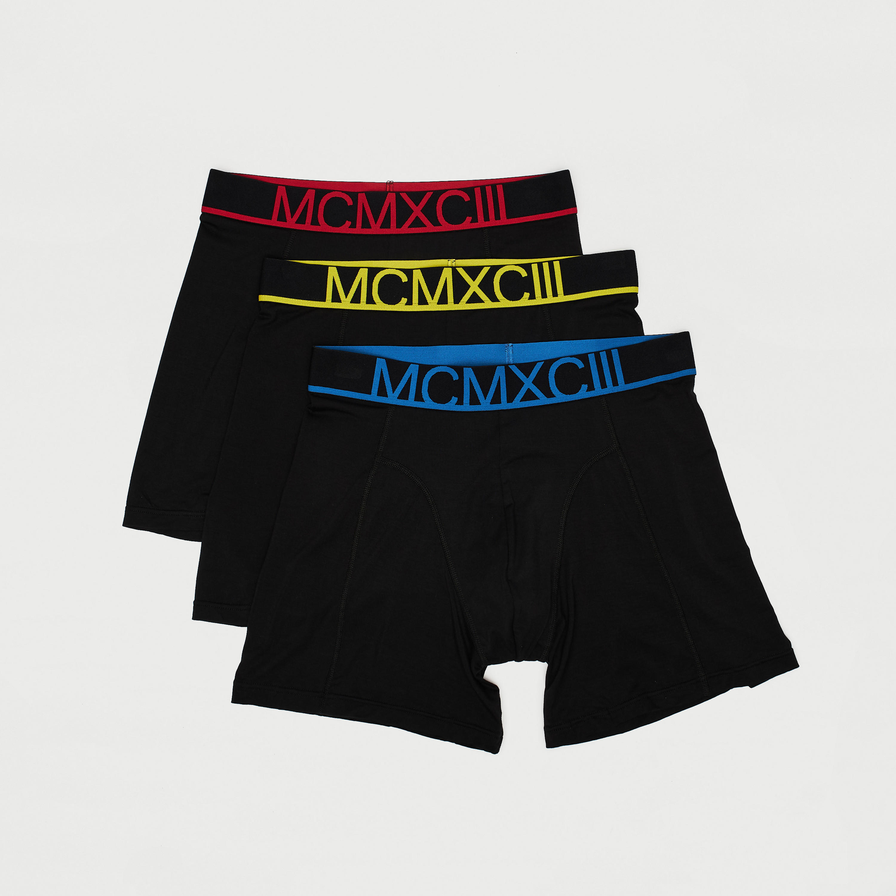 شورت ترانك سادة بخصر مطّاطي- طقم 3 قطع-men-clothing-innerwear-underwear-image-1