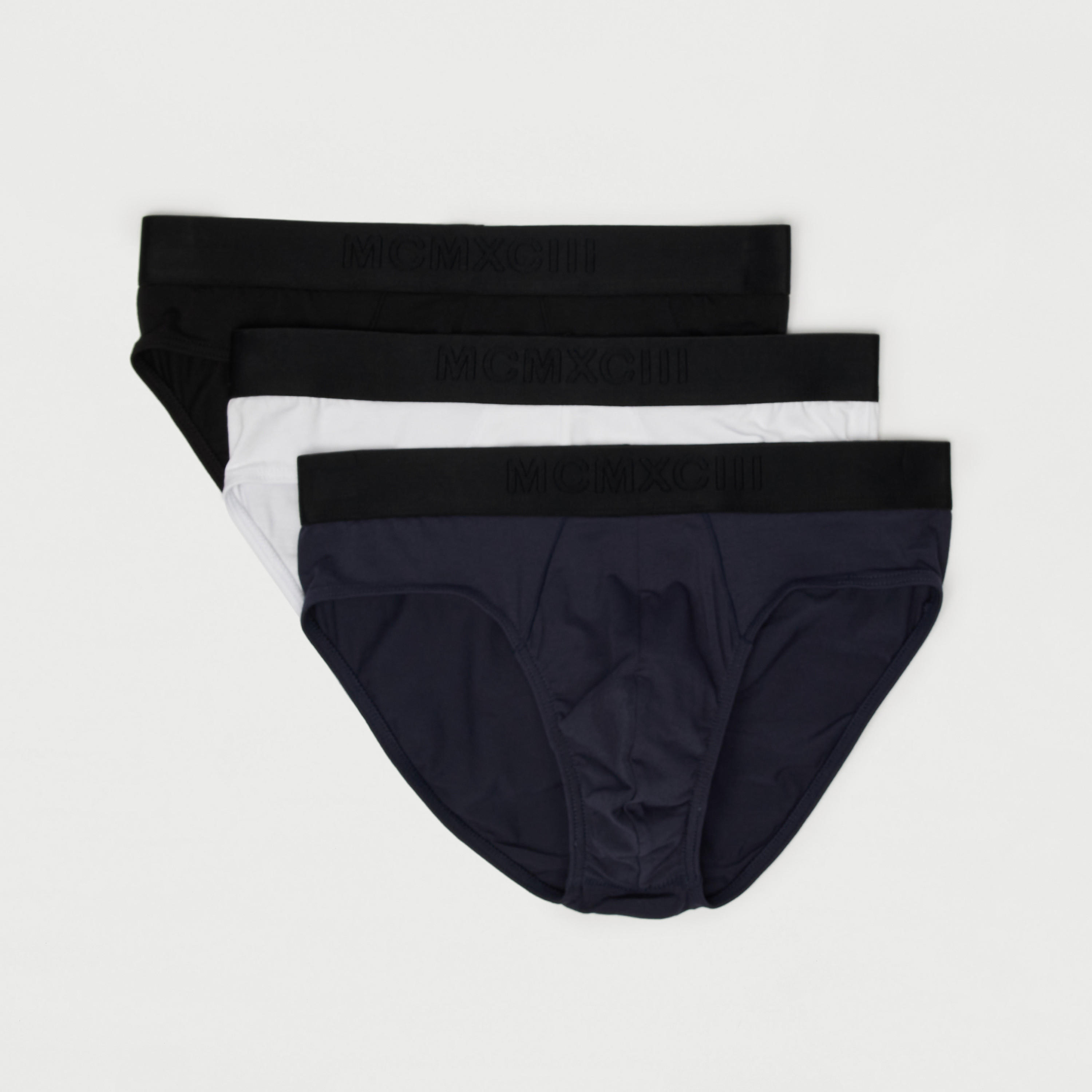 Set of 3 - Solid Briefs with Elasticised Waistband-men-clothing-innerwear-underwear-image-1