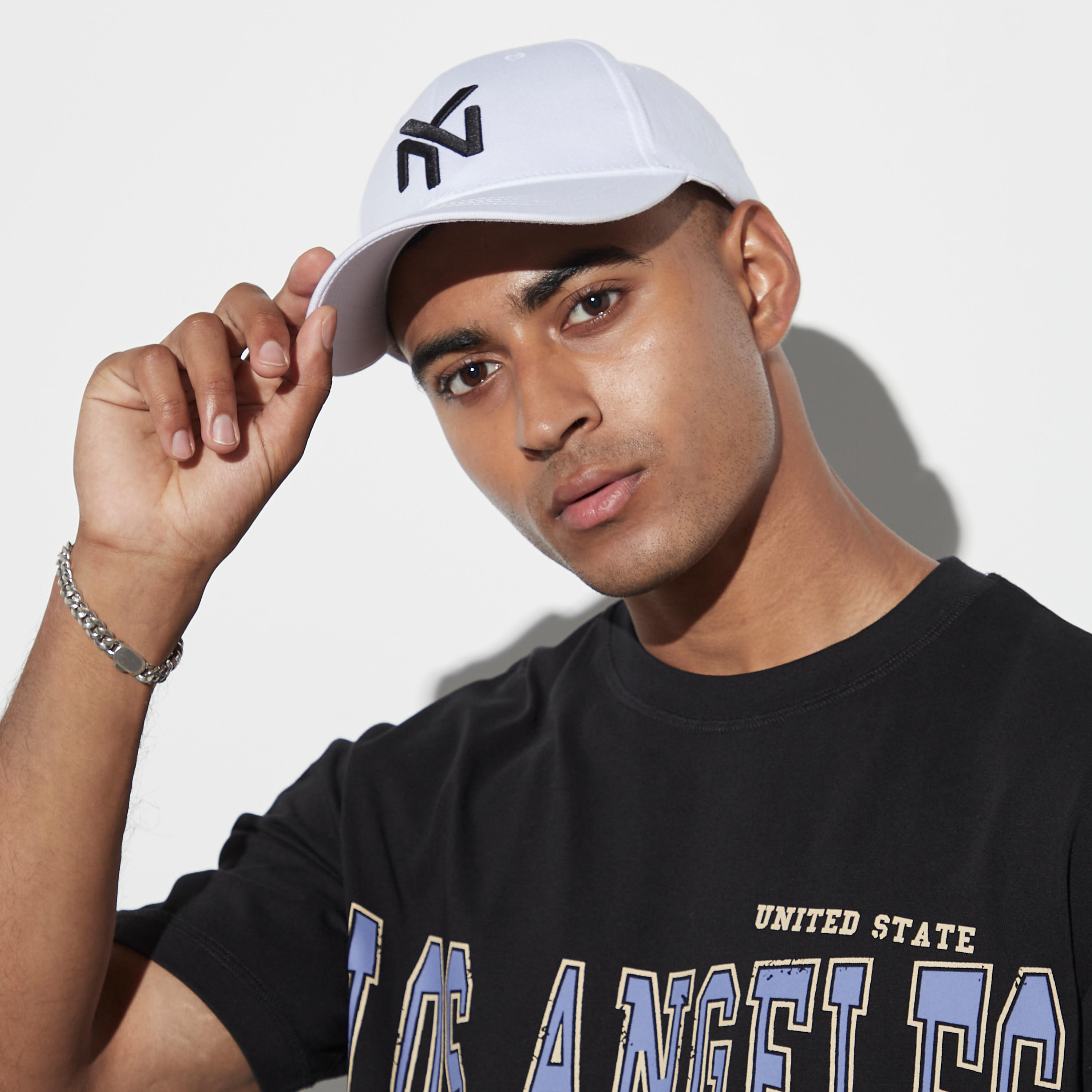 Embroidered Cap with Buckled Strap Closure-men-caps-image-2