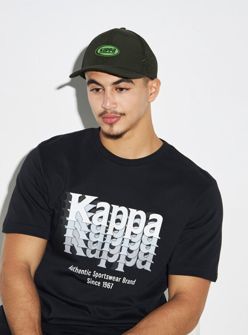 Kappa Logo Patch Cap with Snap Back Closure-men-clothing-sportswearandactivewear-accessories-image-2