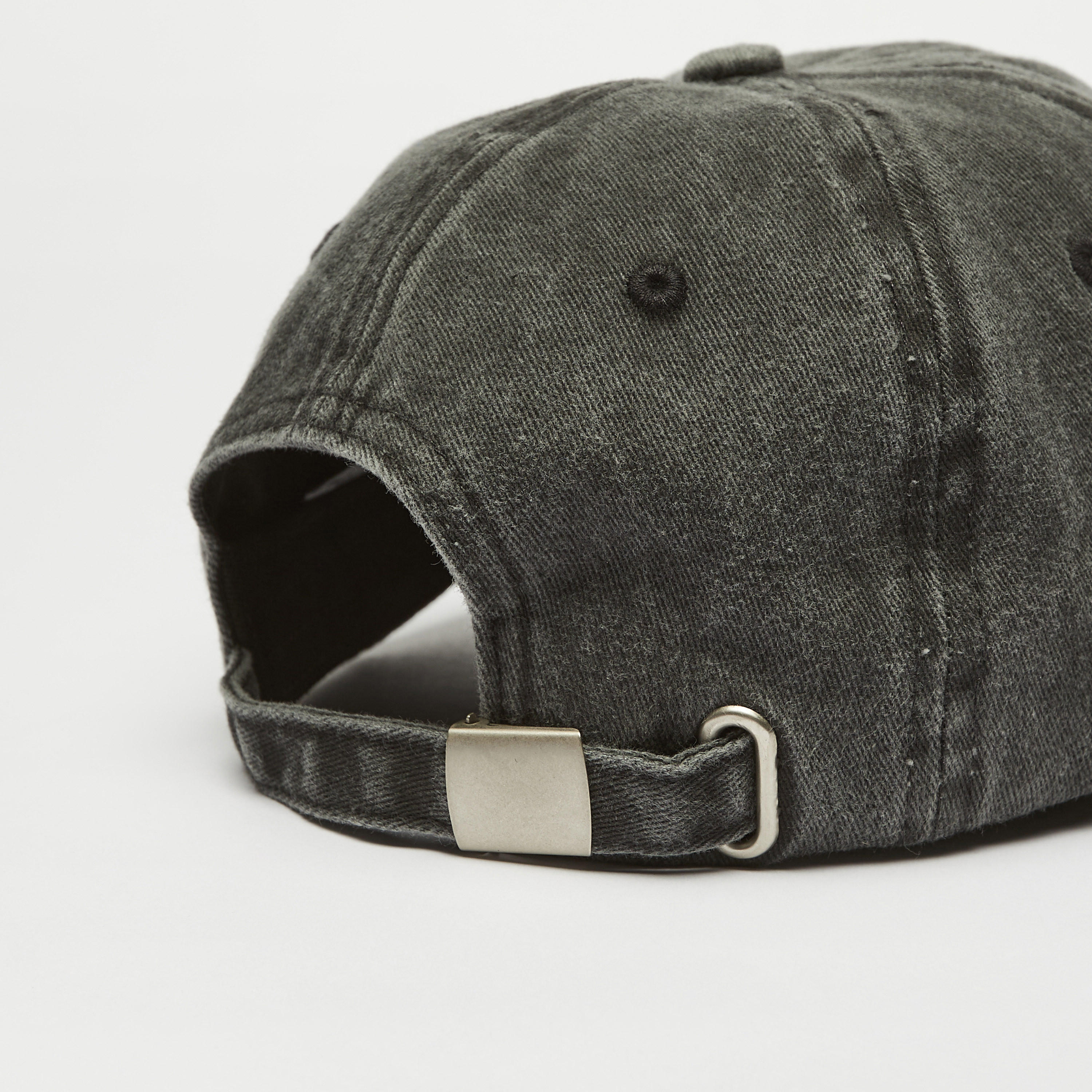 Lee Cooper Logo Embroidered Cap with Buckled Strap Closure-men-caps-image-4