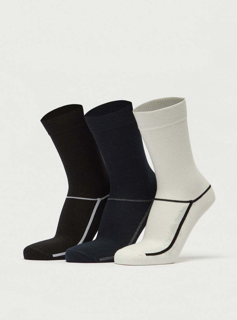 Set of 3 - Printed Crew Length Socks-men-socks-image-1