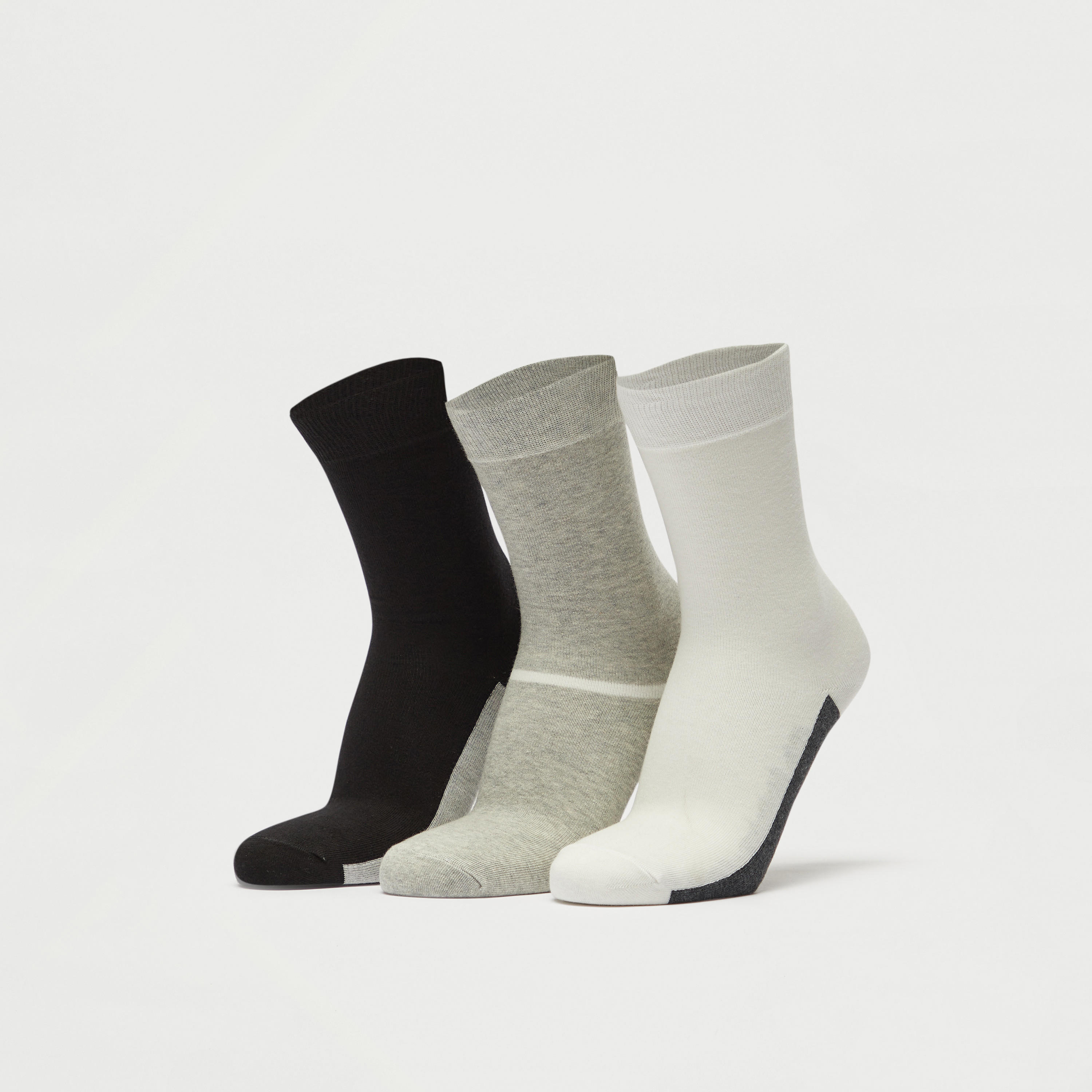 جوارب قوالب ملونة بطول ربلة الساق - طقم من 3-men-socks-image-1