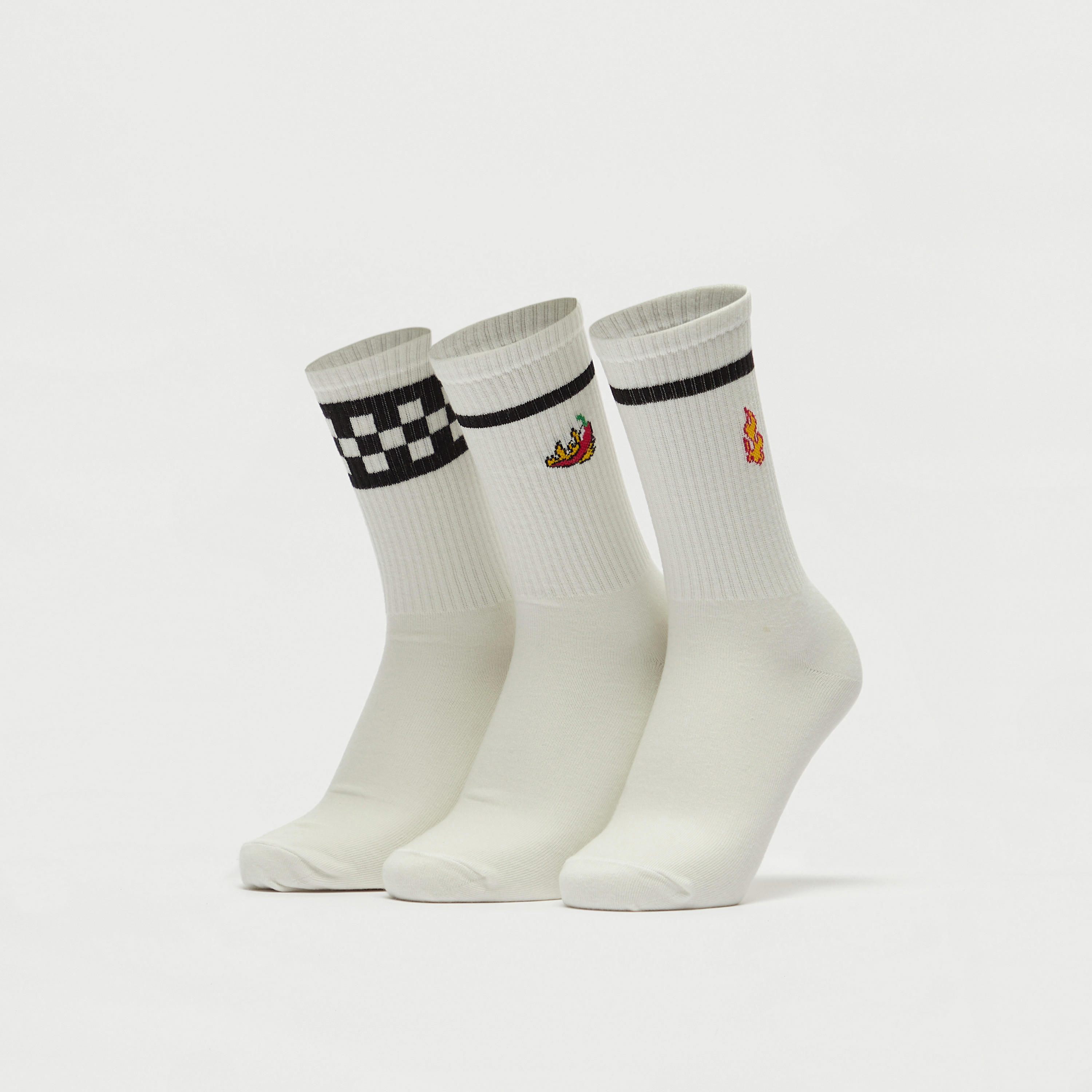 جوارب بطول ربلة السّاق بطبعات - طقم 3 أزواج-men-socks-image-1