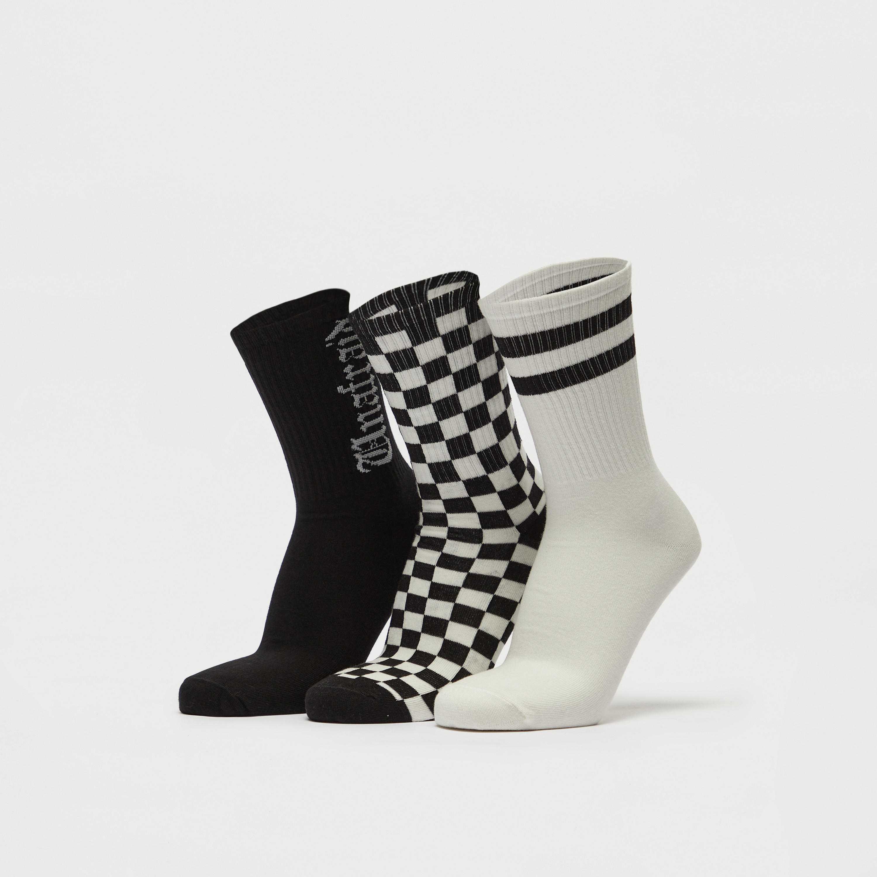 جوارب متنوّعة بطول متوسط - طقم 3 أزواج-men-socks-image-1