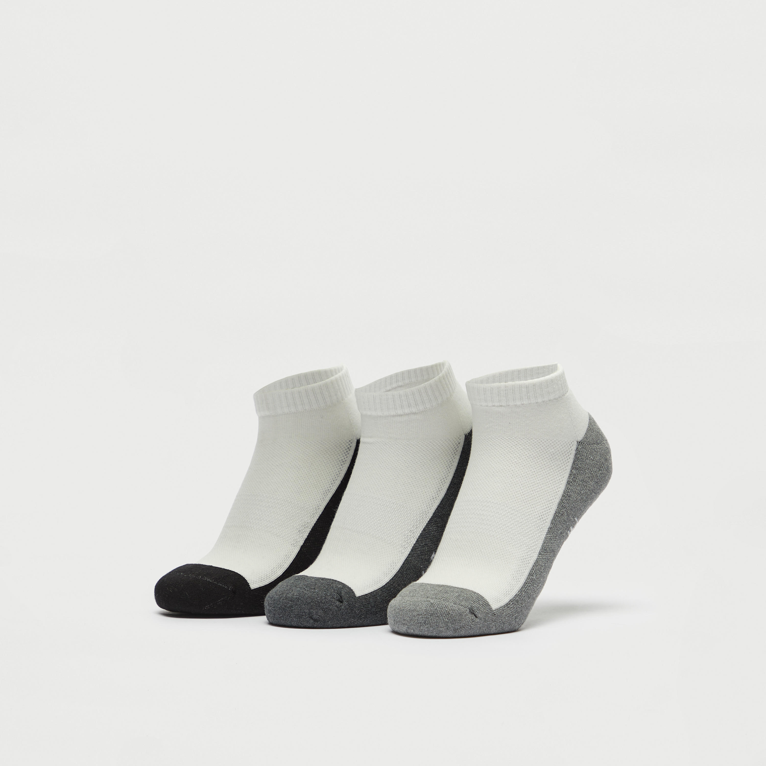 طقم جوارب 3 أزواج قوالب ملونة بطول الكاحل-men-socks-image-1