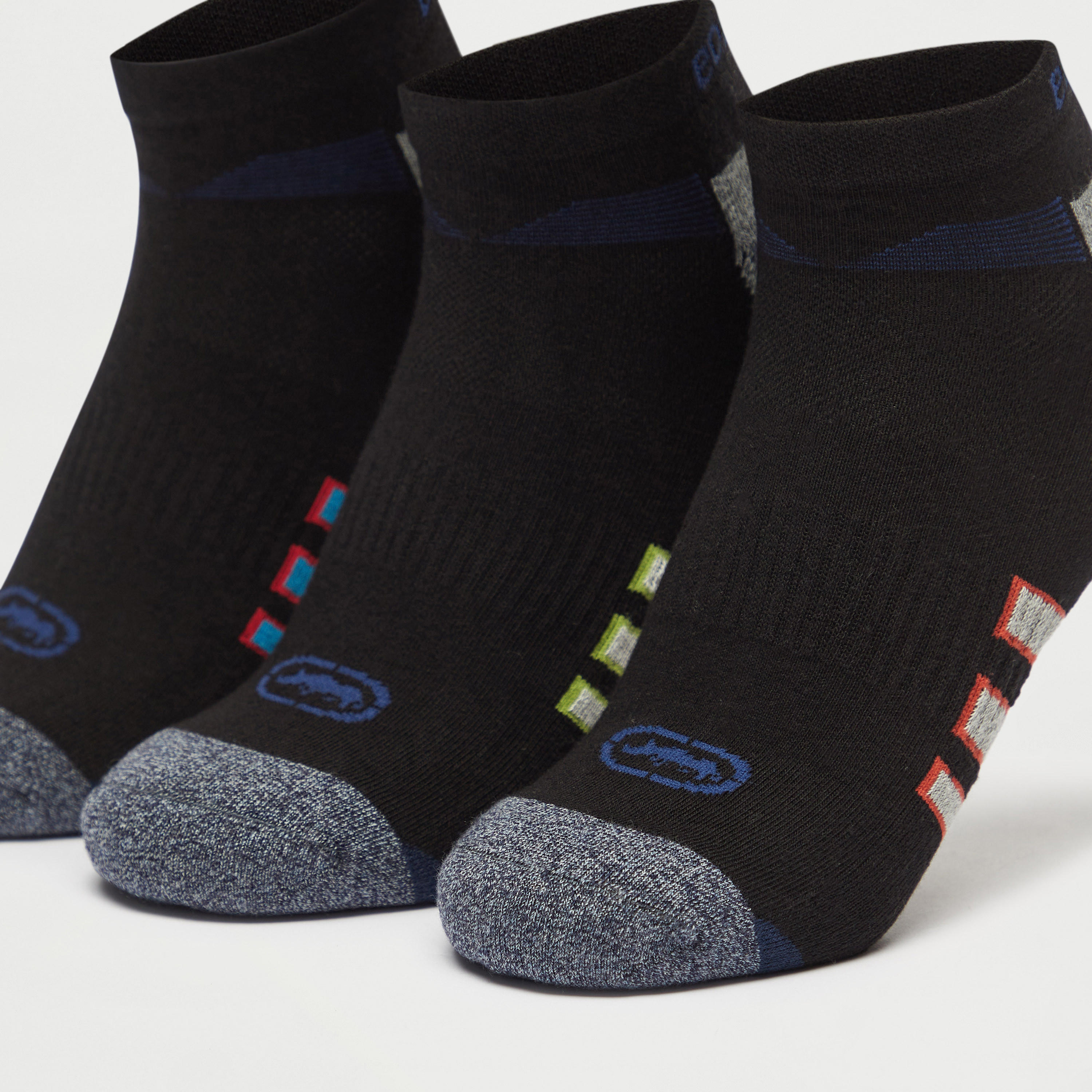 جوارب قوالب ملونة بطول الكاحل - طقم 3 أزواج-men-socks-image-2