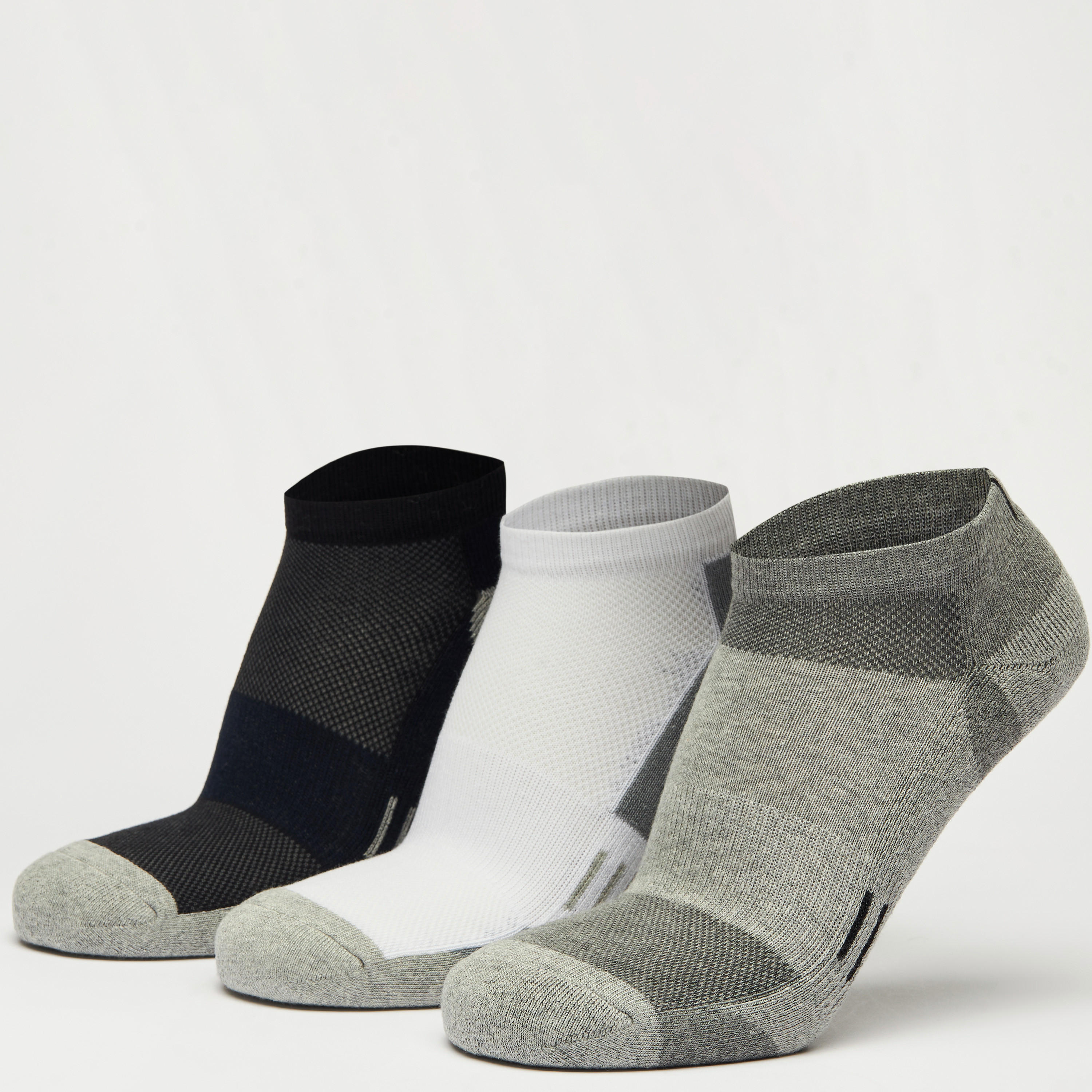 طقم جوارب 3 أزواج بارزة الملمس بطول الكاحل-men-socks-image-2