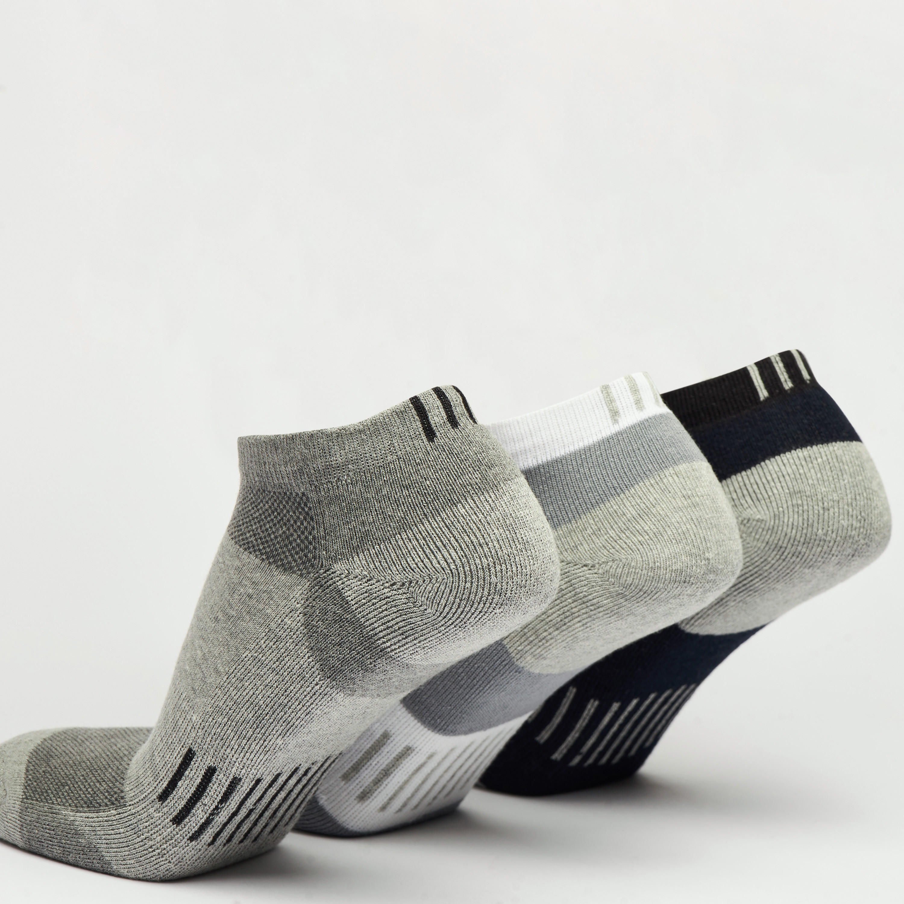 طقم جوارب 3 أزواج بارزة الملمس بطول الكاحل-men-socks-image-4