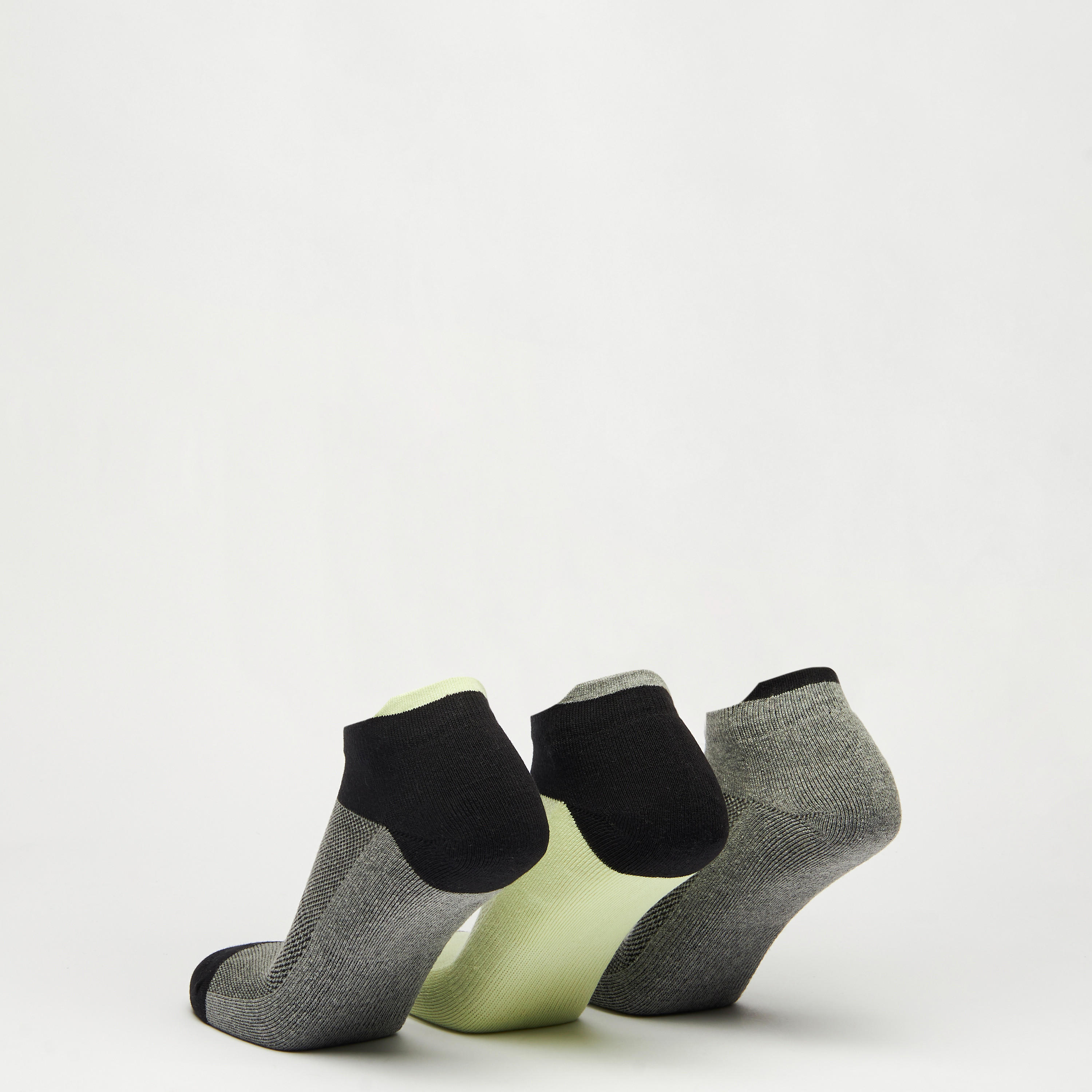 Set of 3 - Colourblock Ankle Length Sports Socks-men-socks-image-3