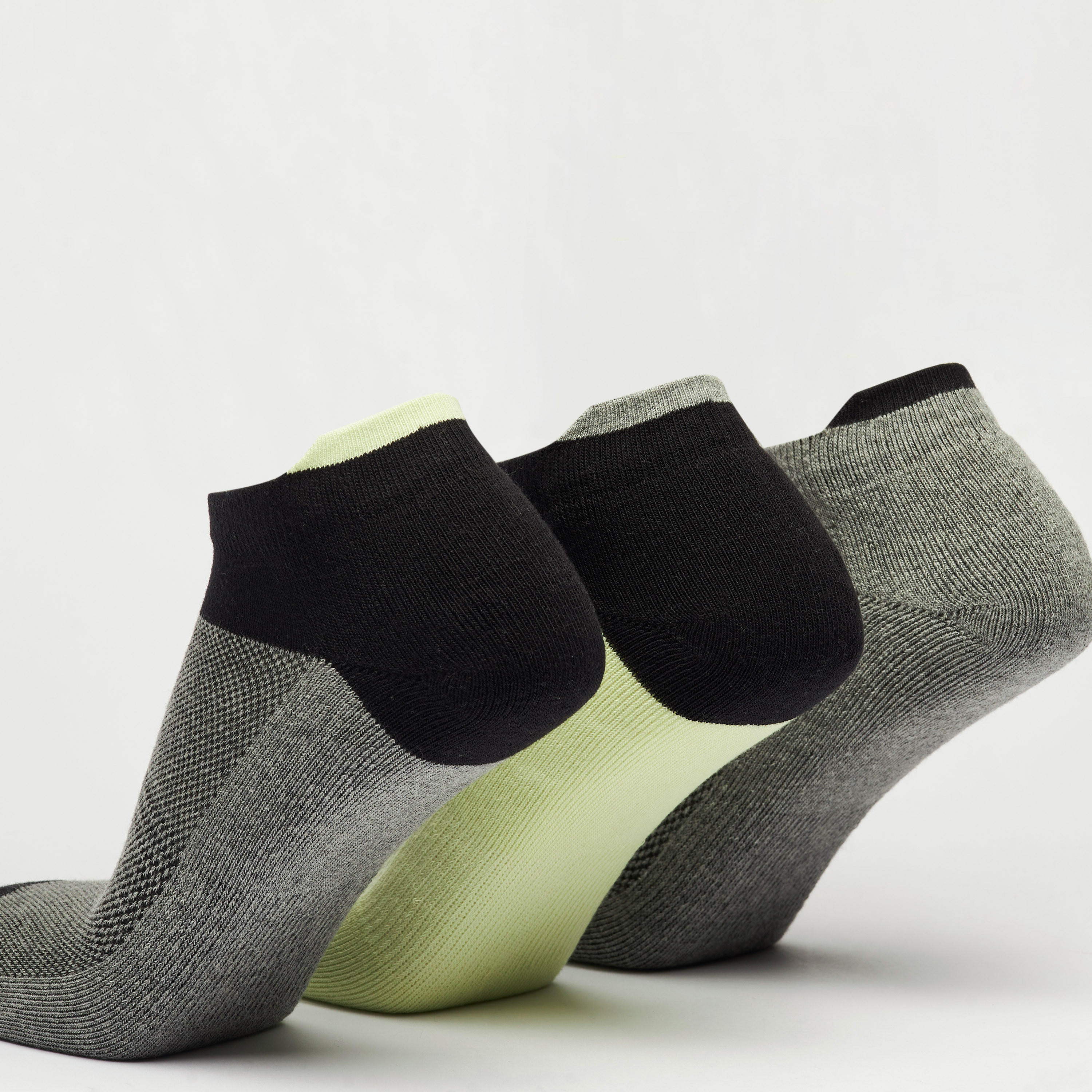 Set of 3 - Colourblock Ankle Length Sports Socks-men-socks-image-4