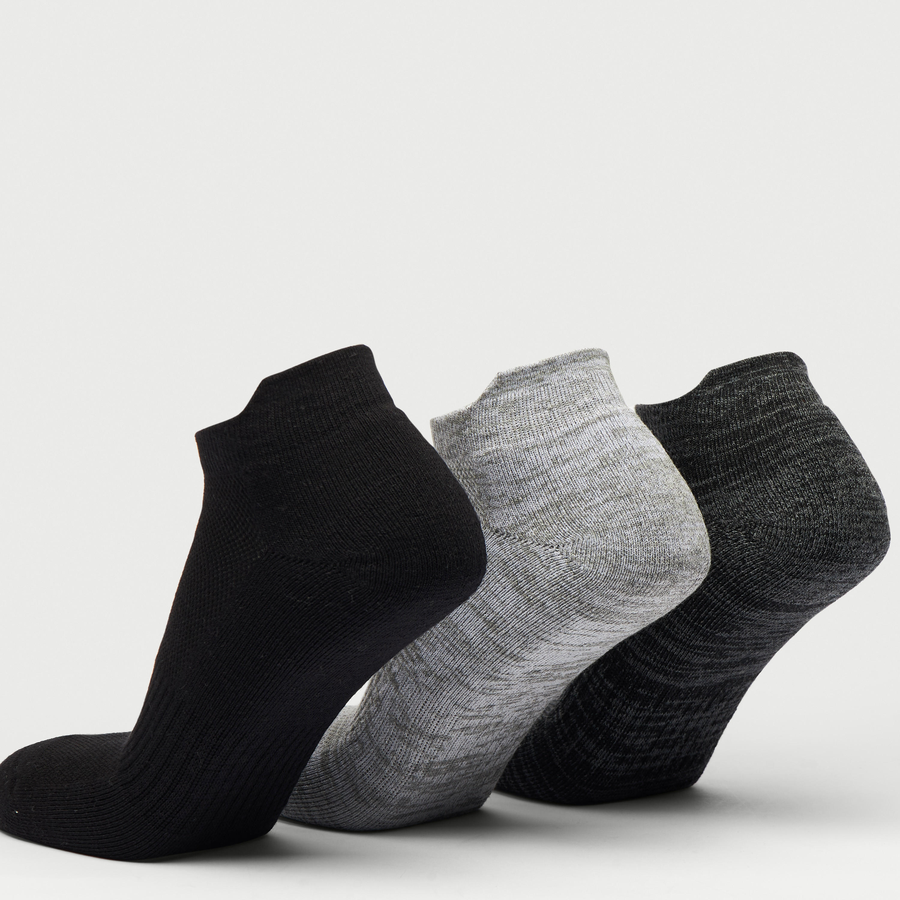 طقم جوارب رياضية 3 أزواج بارزة الملمس بطول الكاحل-men-socks-image-4