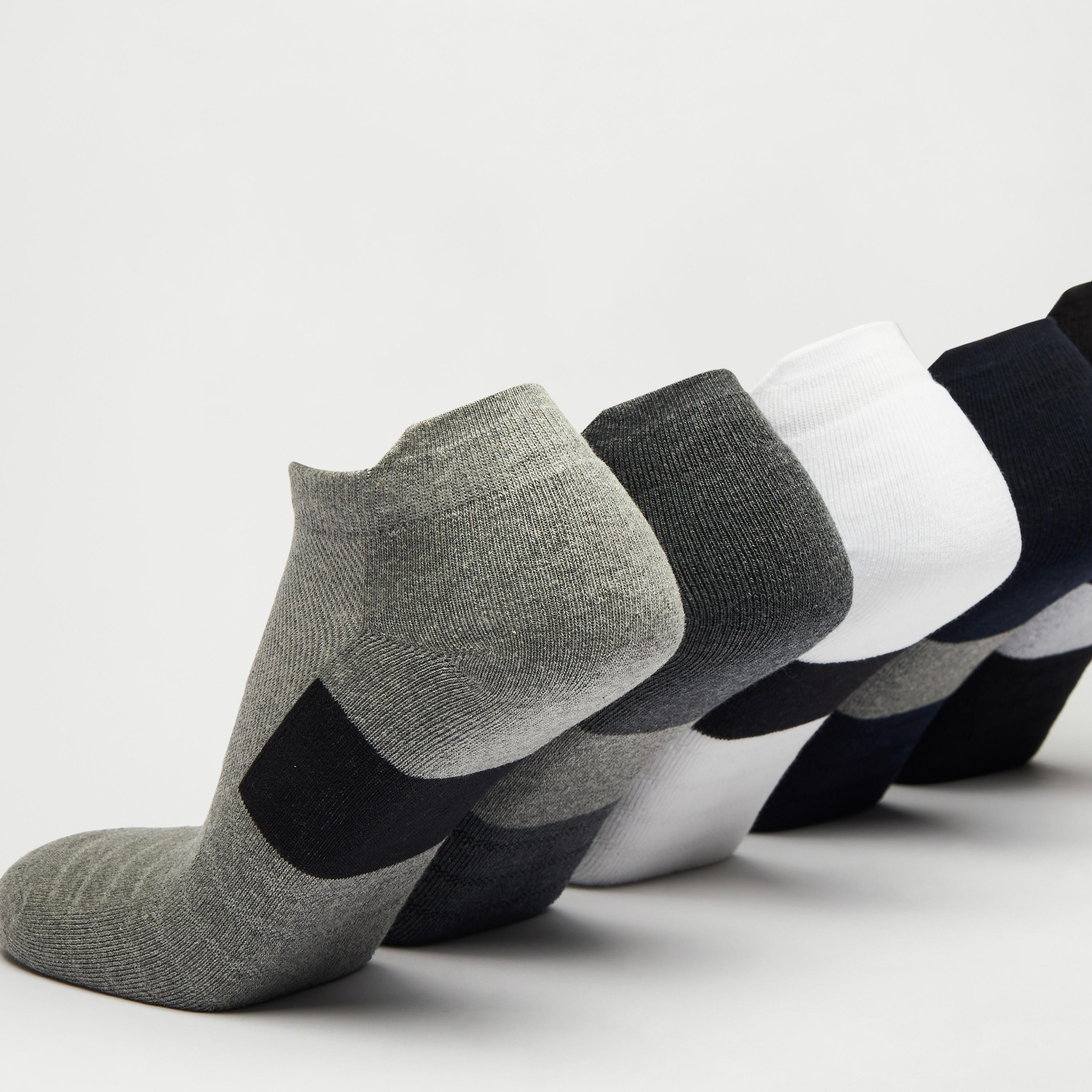طقم جوارب رياضية 5 أزواج بارزة الملمس بطول الكاحل-men-socks-image-4