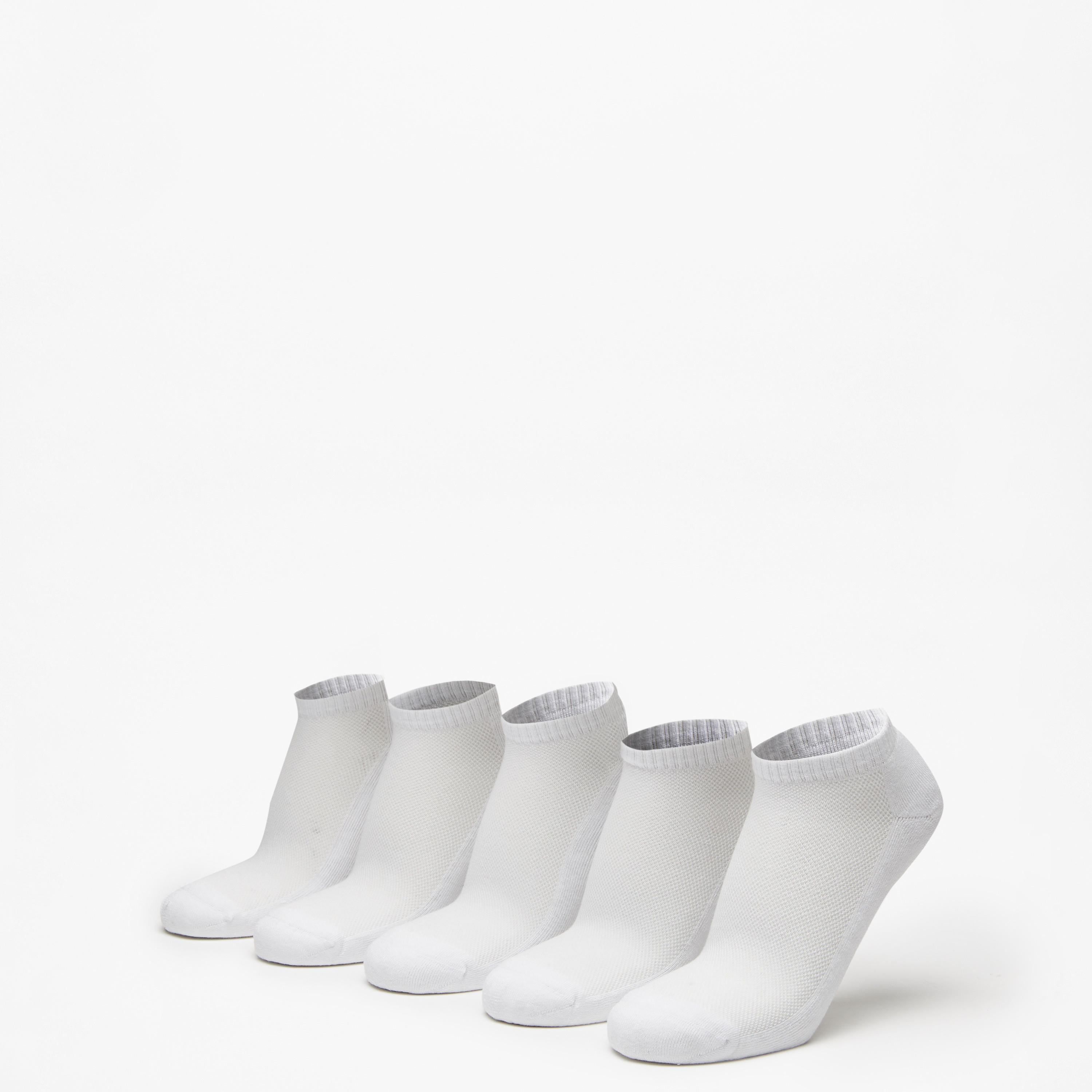 طقم جوارب 5 أزواج بارزة الملمس بطول الكاحل-men-socks-image-1
