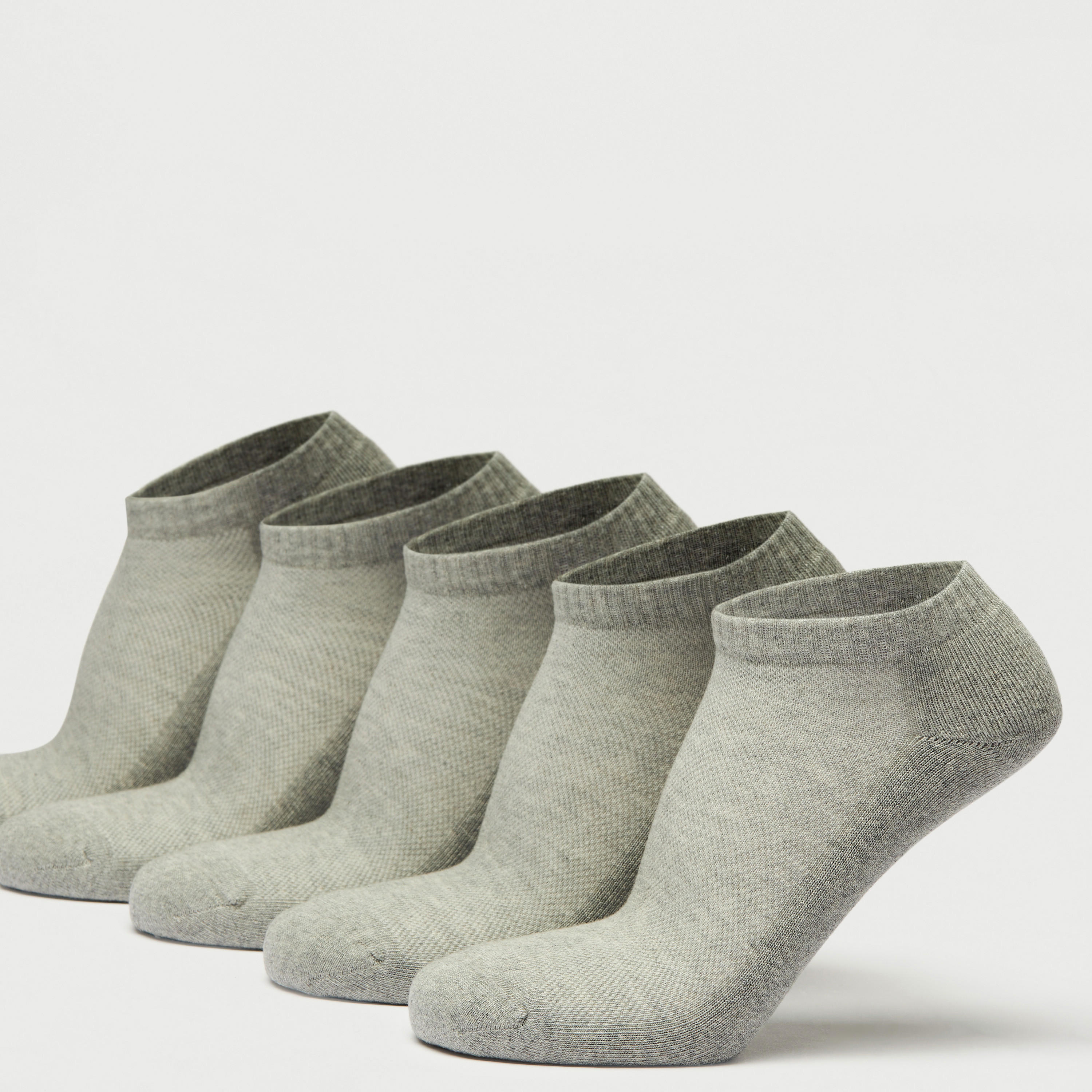 جوارب بارزة الملمس بطول الكاحل - طقم من 5 أزواج-men-socks-image-2