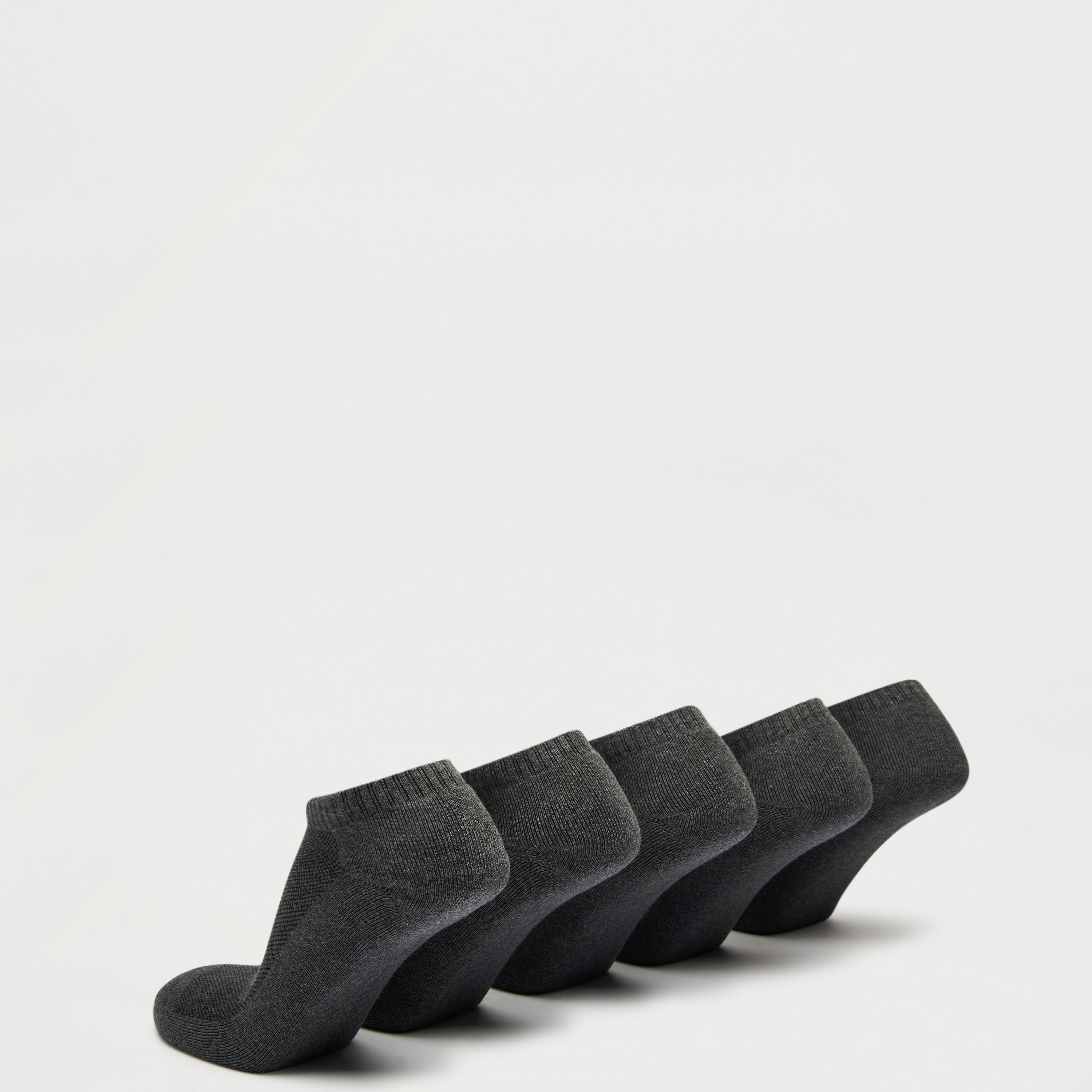 جوارب بارزة الملمس بطول الكاحل - طقم من 5 أزواج-men-socks-image-3