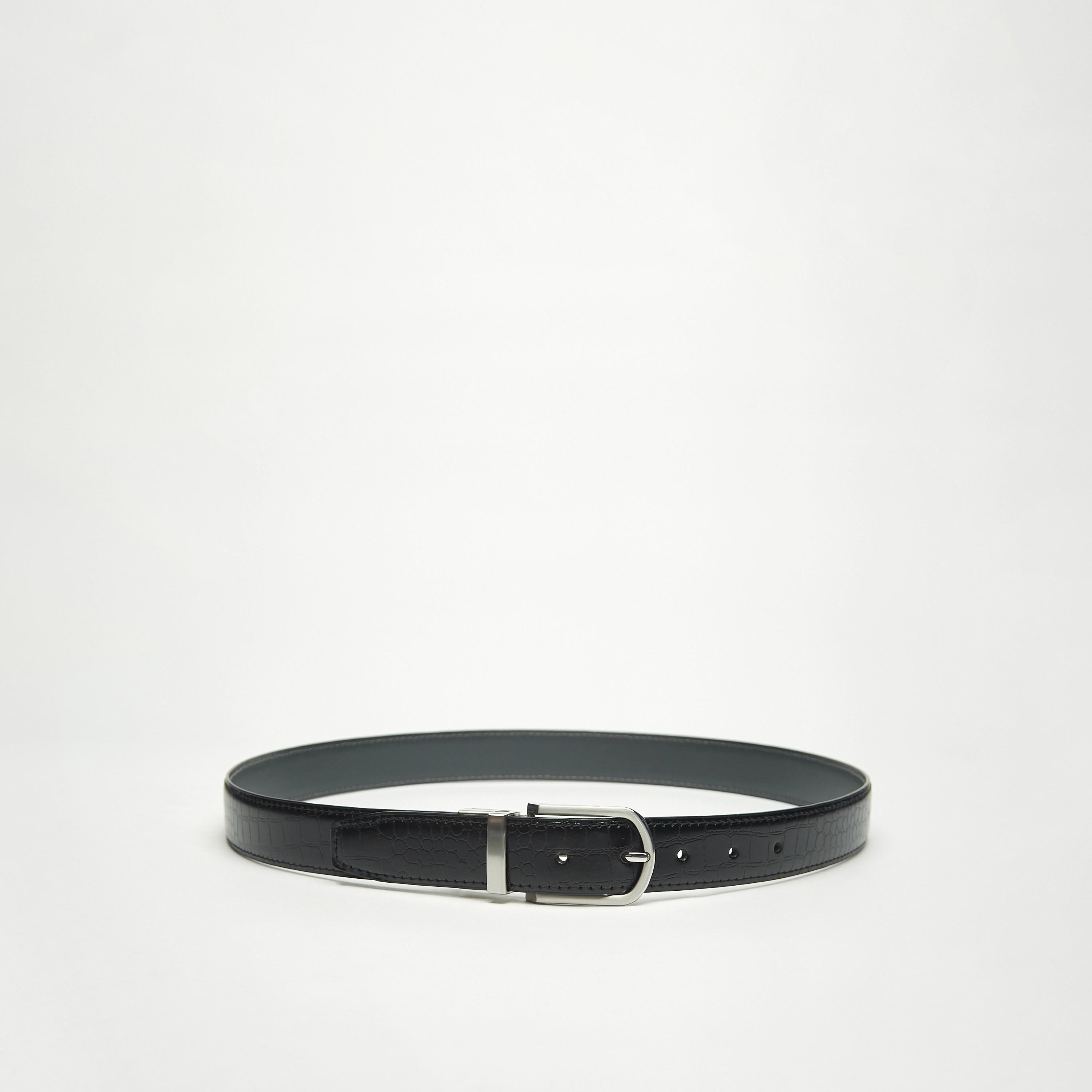 حزام جلد بارز الملمس بإبزيم إغلاق بدبوس-men-beltsandwallets-belts-image-6