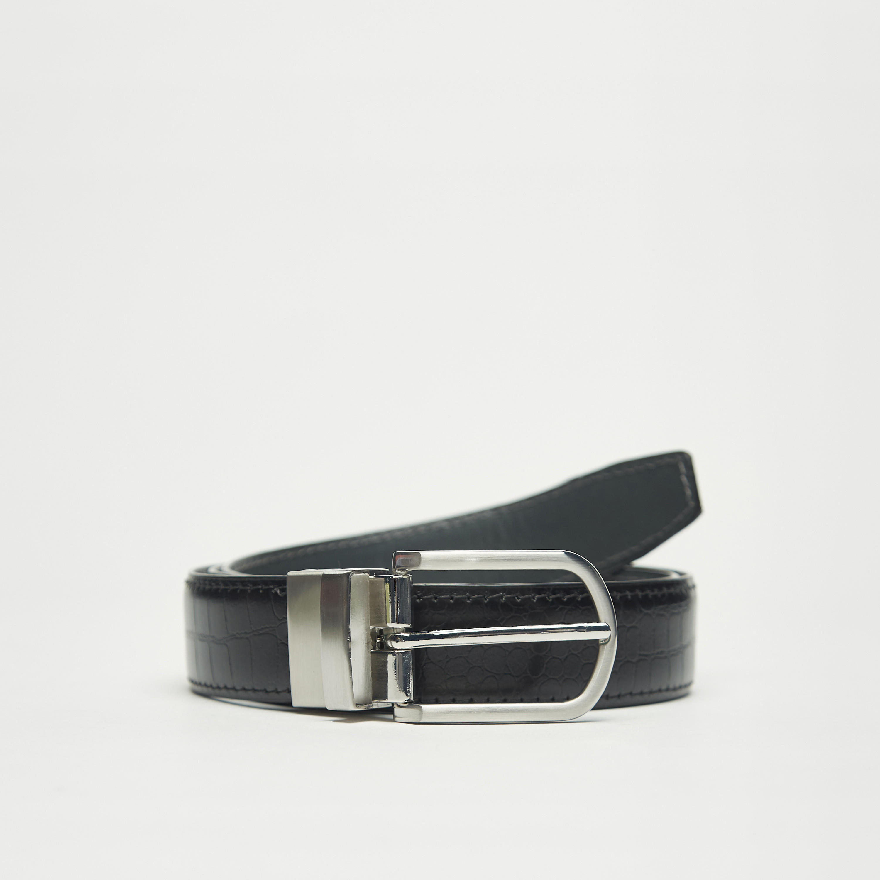 حزام جلد بارز الملمس بإبزيم إغلاق بدبوس-men-beltsandwallets-belts-image-3