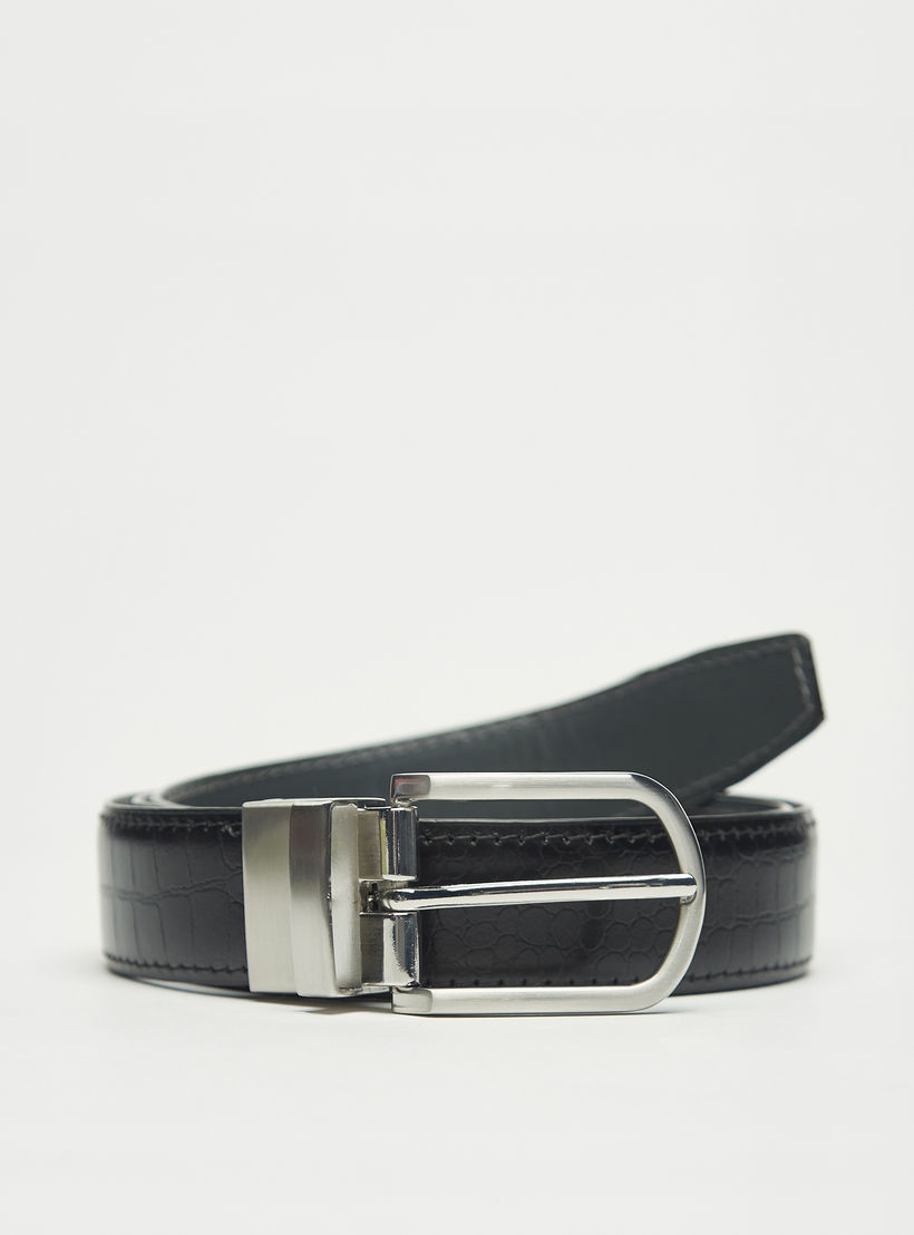 حزام جلد بارز الملمس بإبزيم إغلاق بدبوس-men-beltsandwallets-belts-image-3