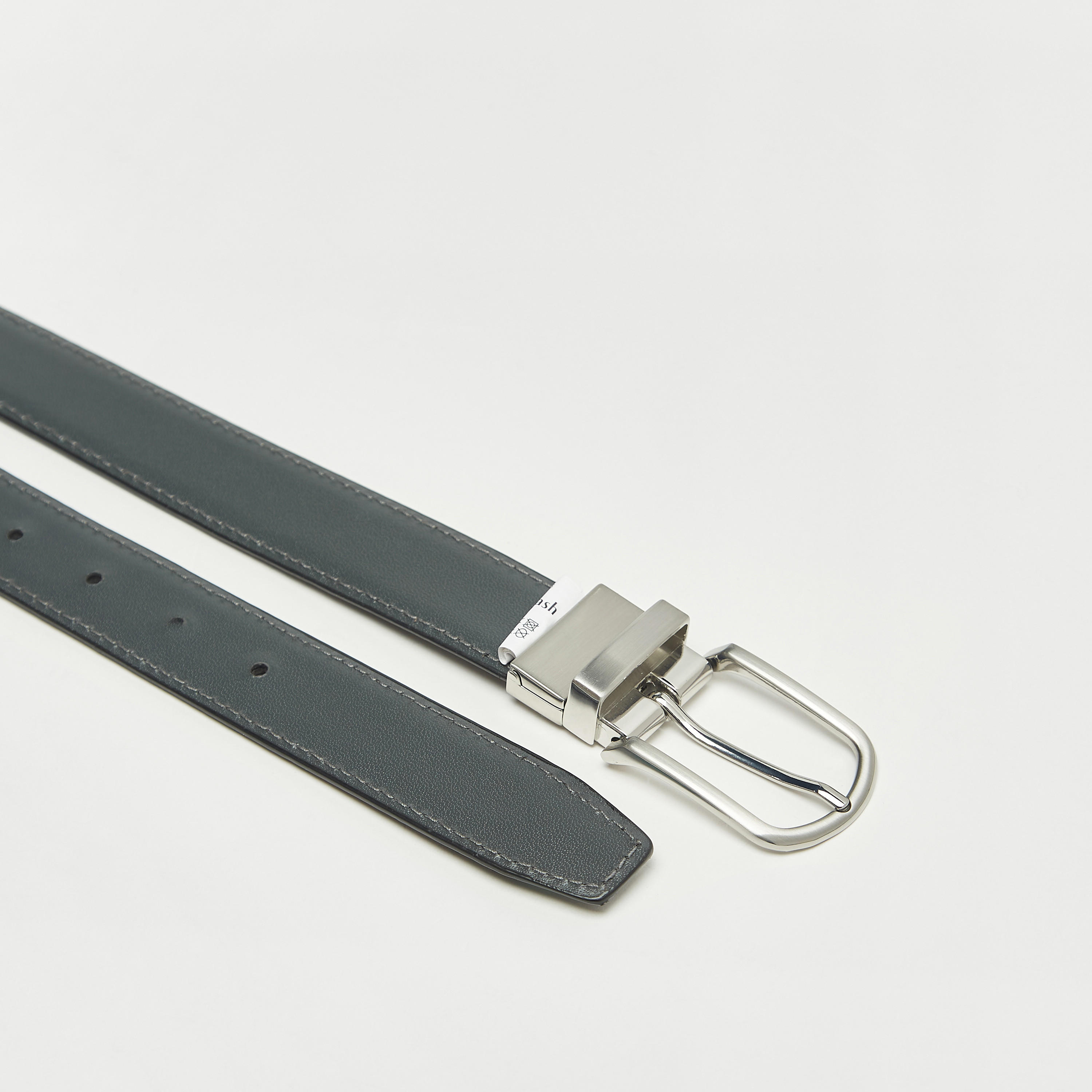 حزام جلد بارز الملمس بإبزيم إغلاق بدبوس-men-beltsandwallets-belts-image-1