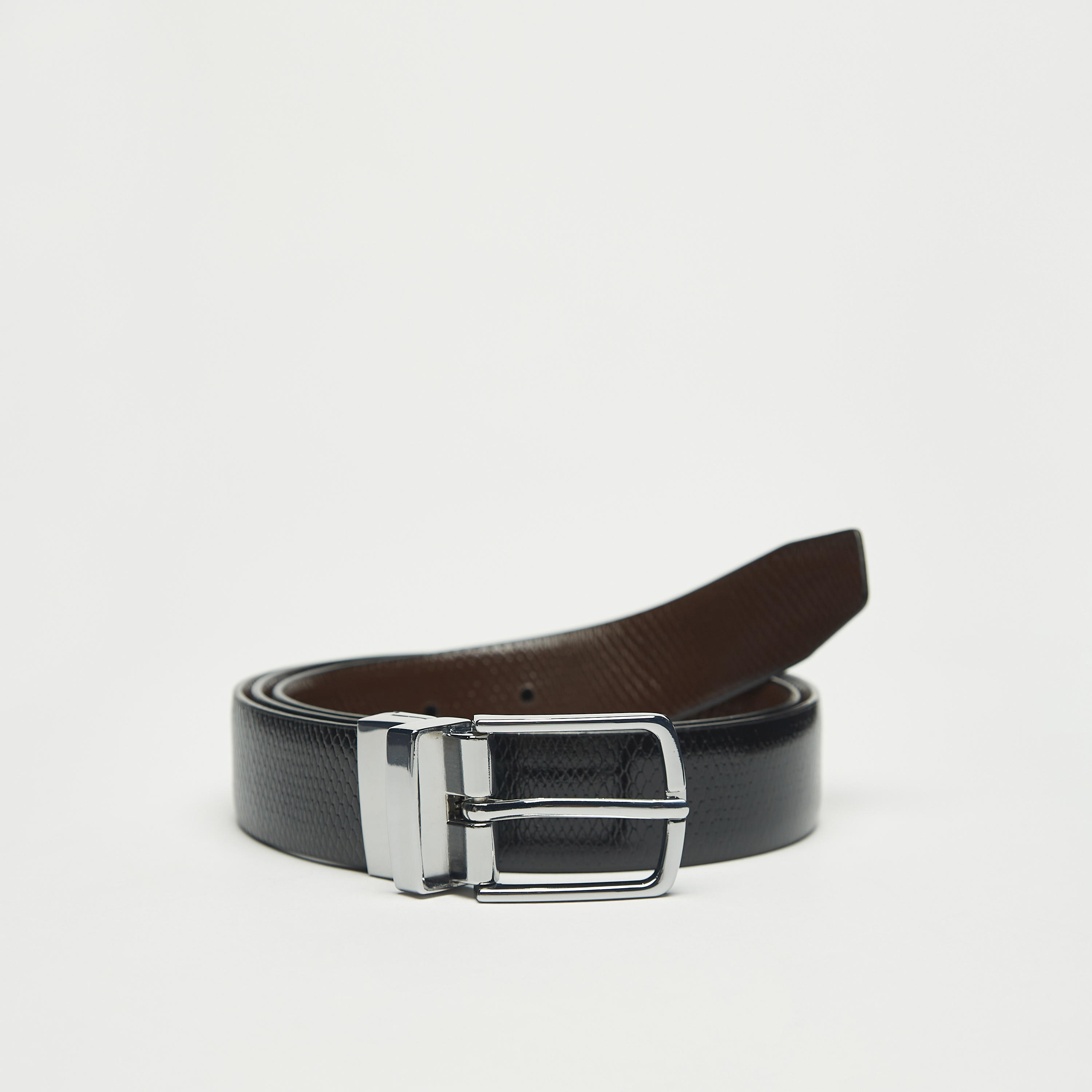 حزام جلد بارز الملمس بإبزيم إغلاق بدبوس-men-beltsandwallets-belts-image-4