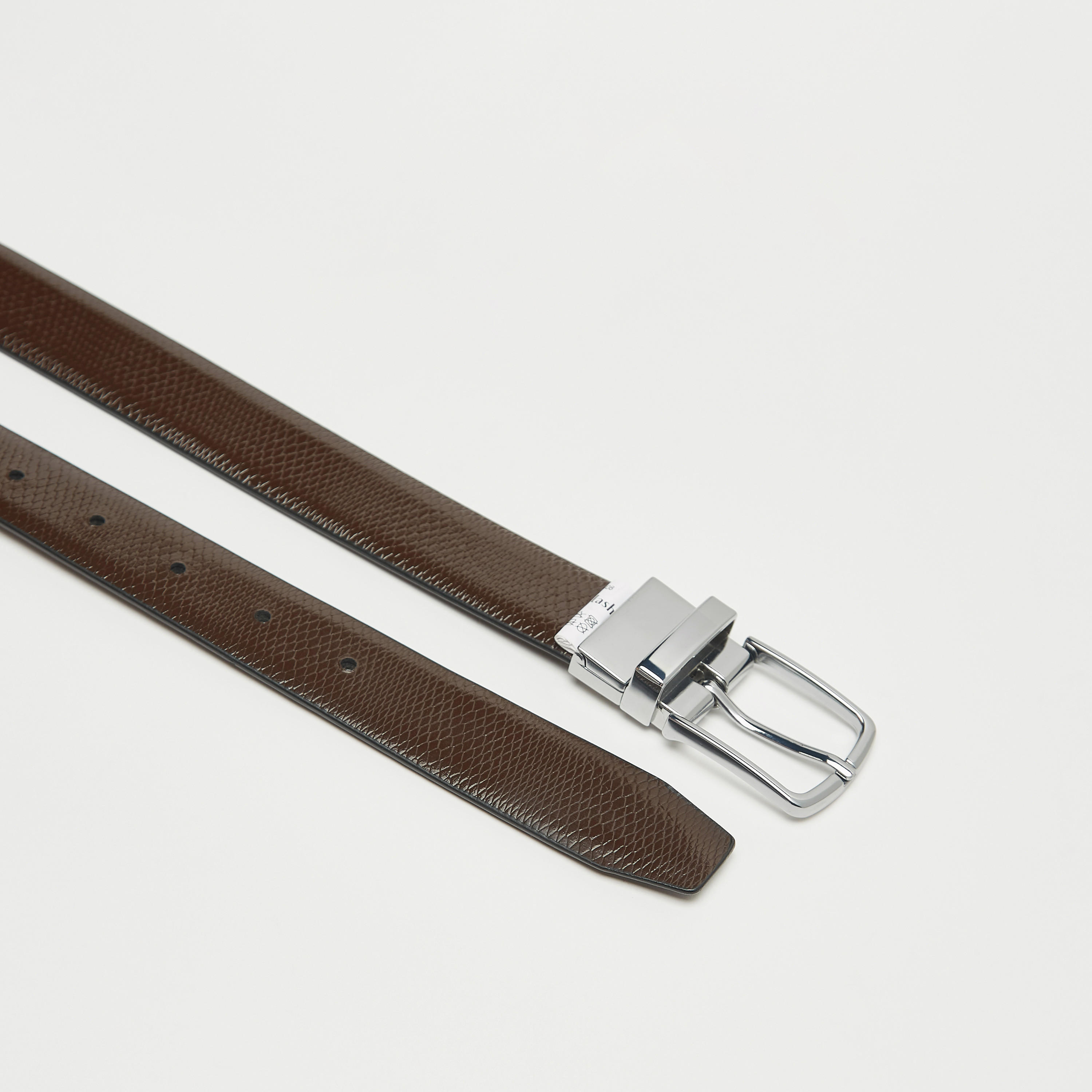 حزام جلد بارز الملمس بإبزيم إغلاق بدبوس-men-beltsandwallets-belts-image-6