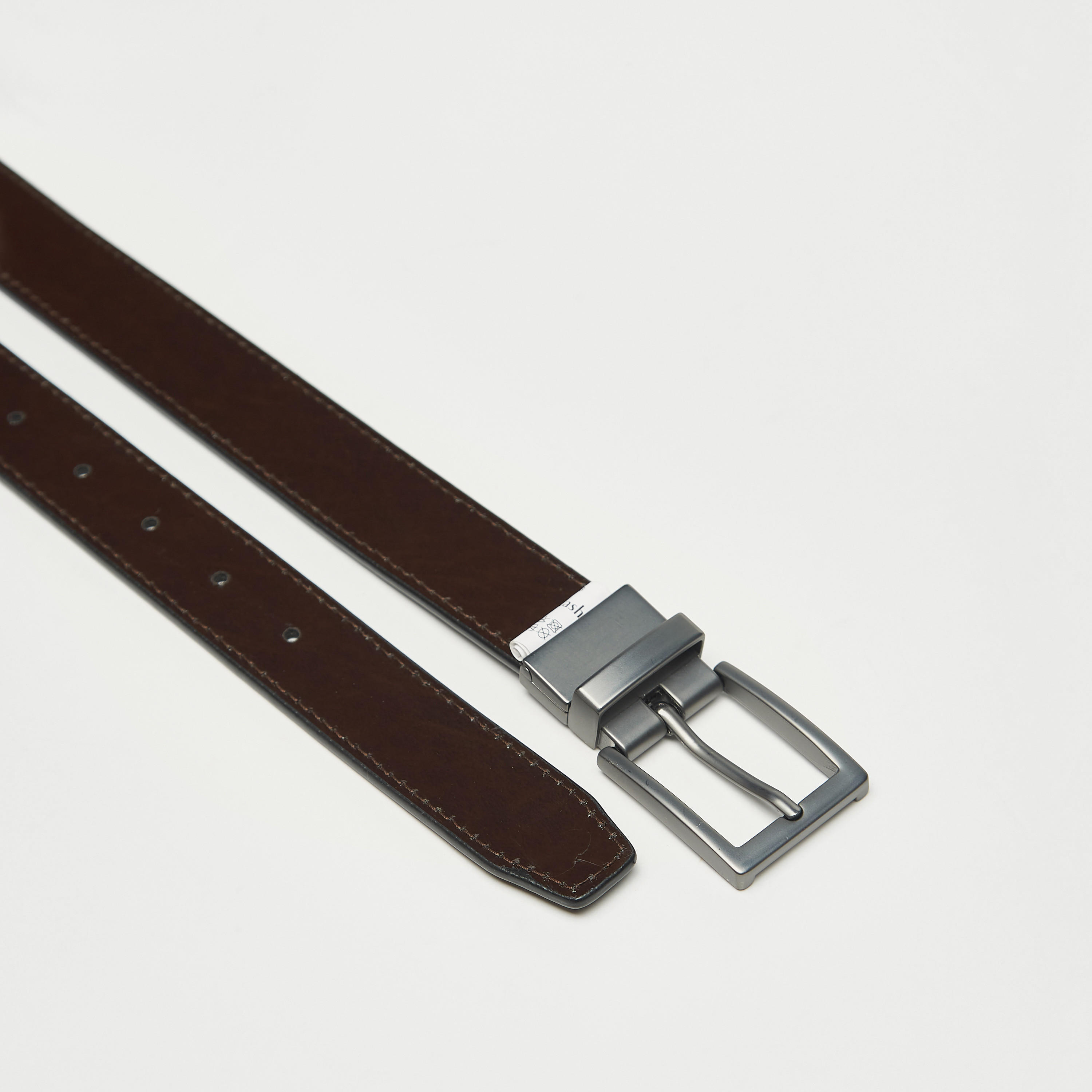 حزام جلد سادة بإبزيم بدبوس للإغلاق-men-beltsandwallets-belts-image-1