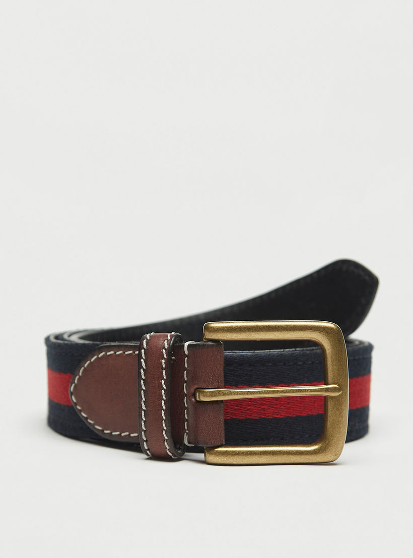 Striped Leather Belt with Pin Buckle Closure-men-beltsandwallets-belts-image-4