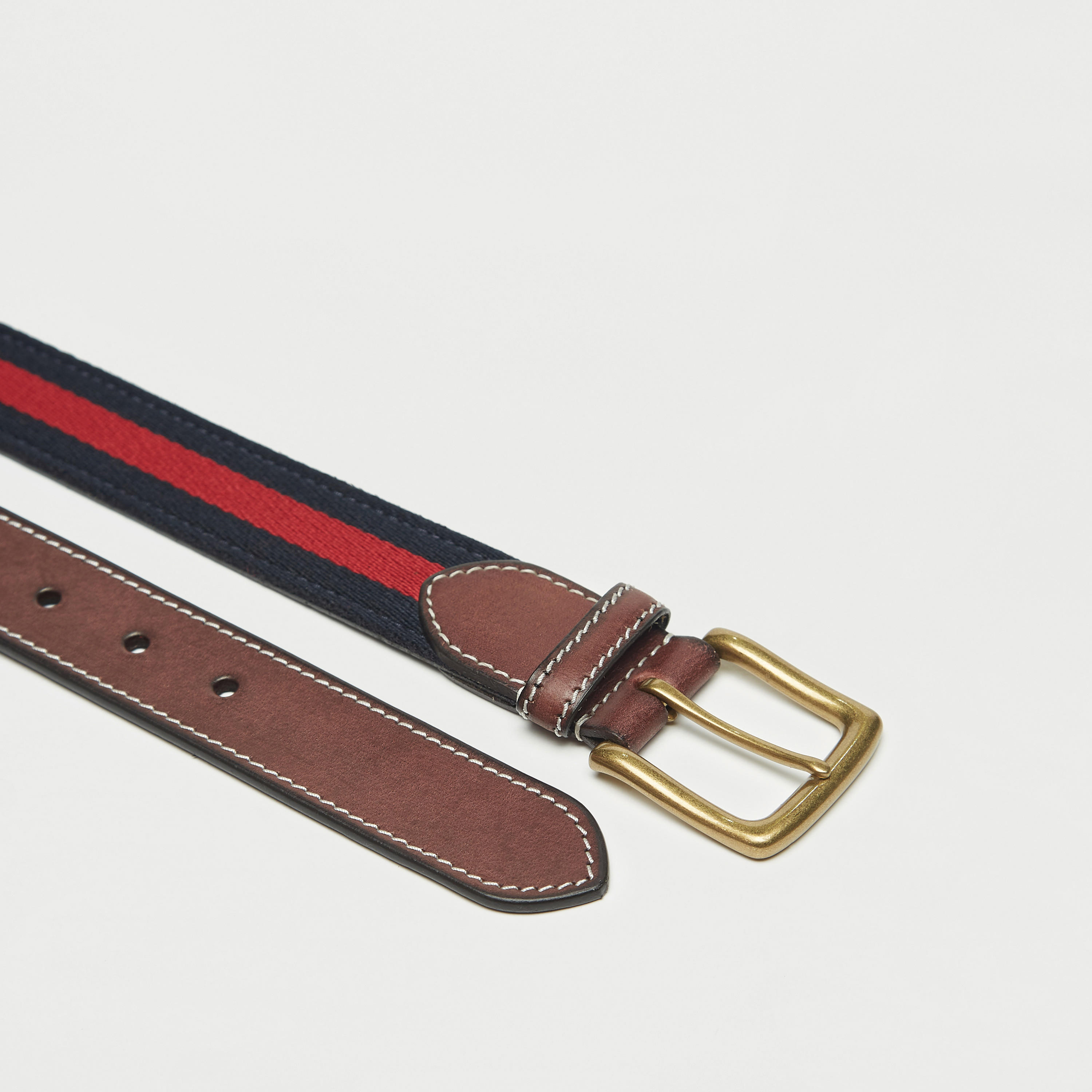 Striped Leather Belt with Pin Buckle Closure-men-beltsandwallets-belts-image-5