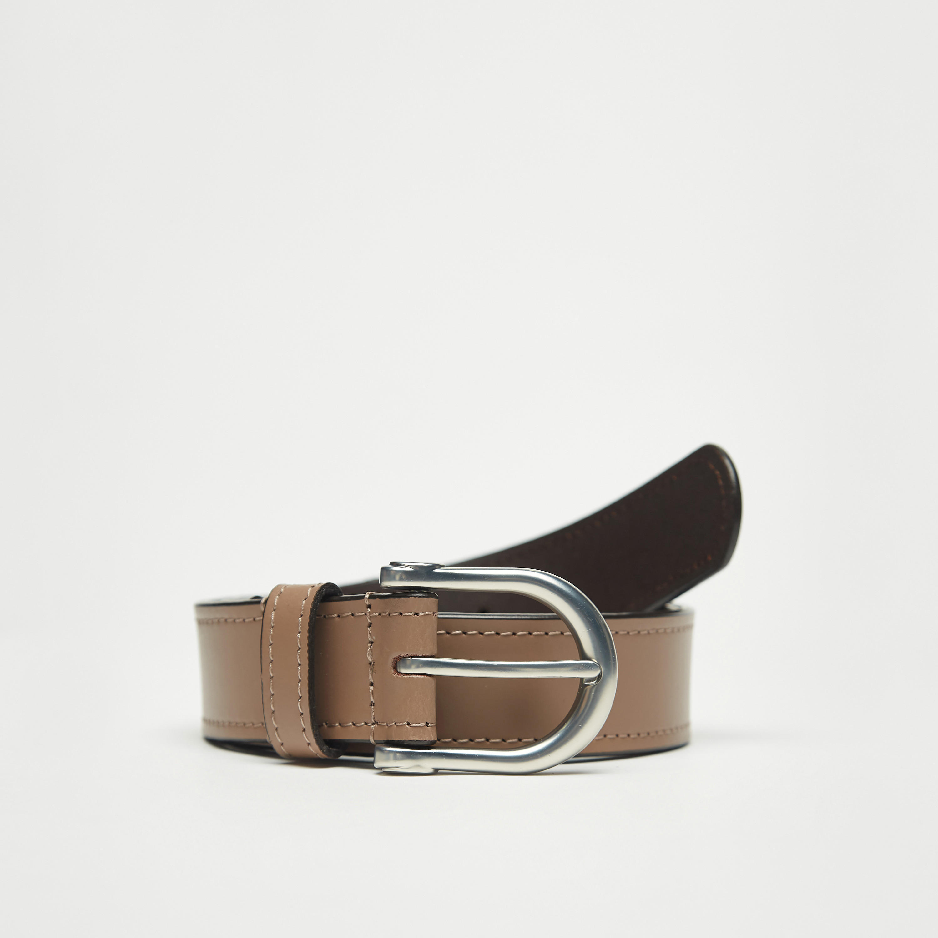 حزام جلد سادة بإبزيم إغلاق بدبوس من لي كوبر-men-beltsandwallets-belts-image-2