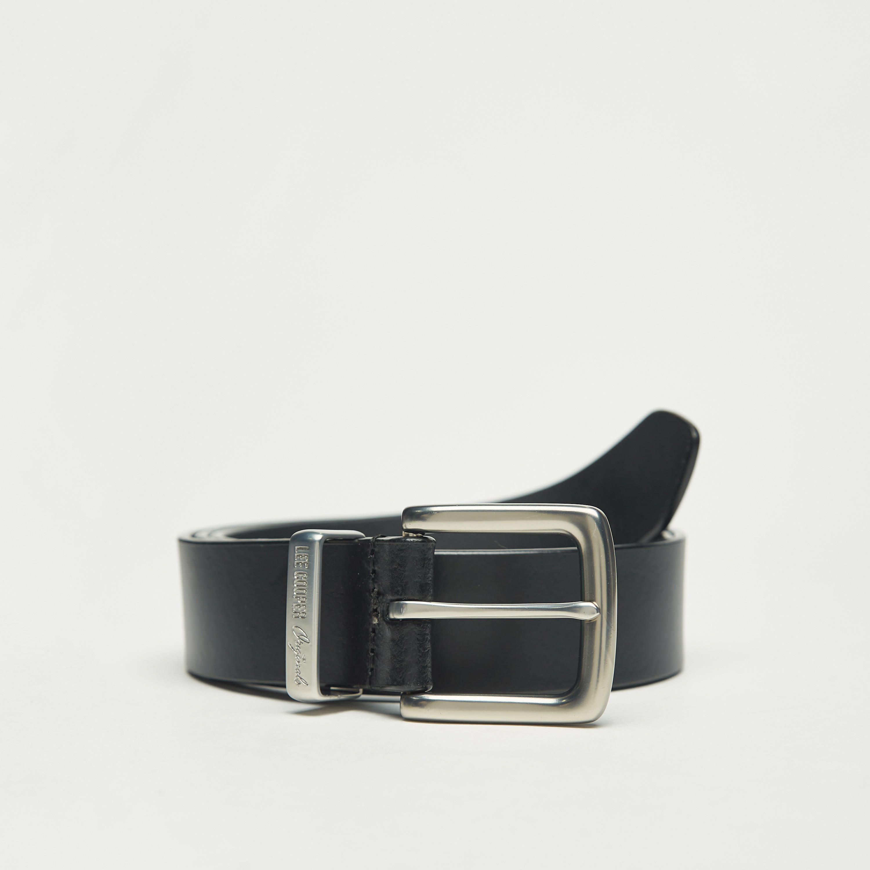Lee Cooper Solid Leather Belt with Pin Buckle Closure-men-beltsandwallets-belts-image-2