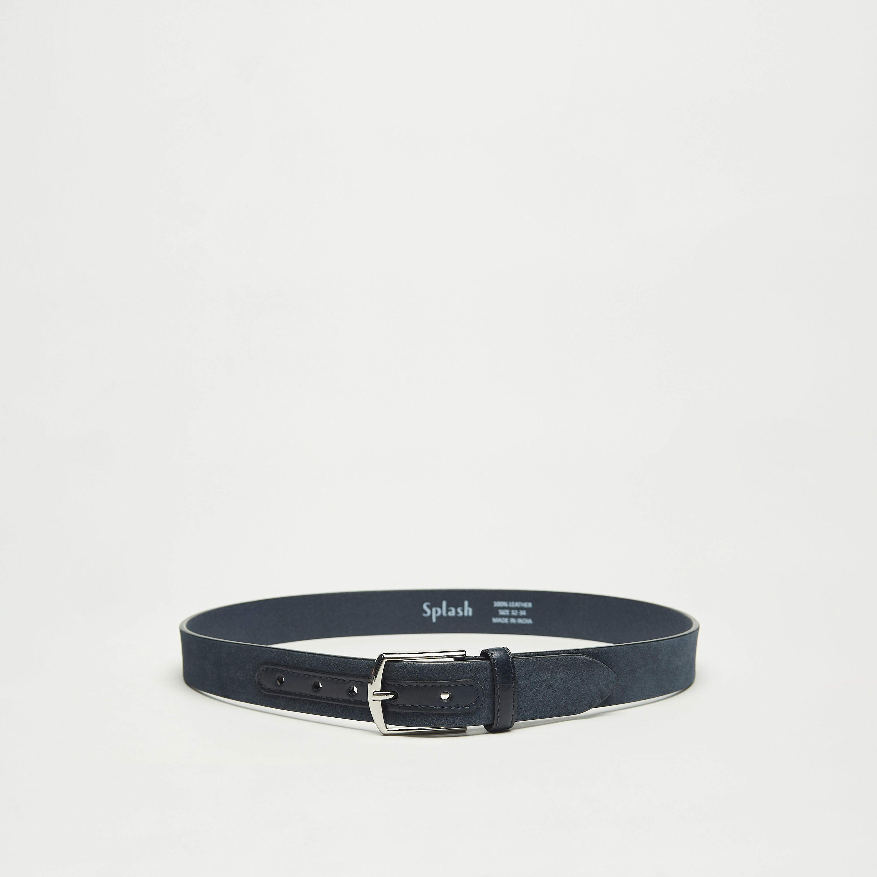 حزام جلد سادة بإبزيم بدبوس للإغلاق-men-beltsandwallets-belts-image-1