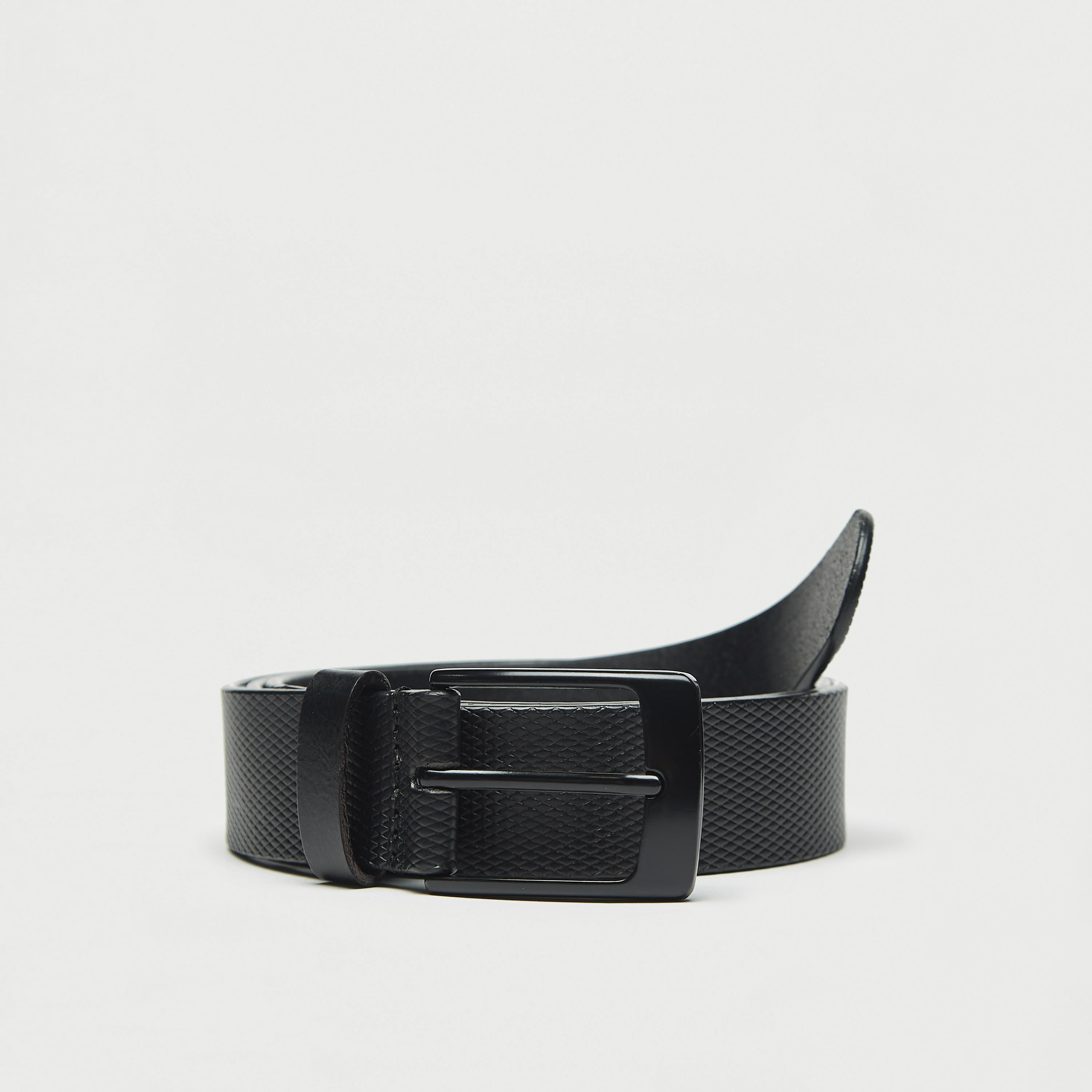حزام جلد بارز الملمس بإبزيم دبوس-men-beltsandwallets-belts-image-4