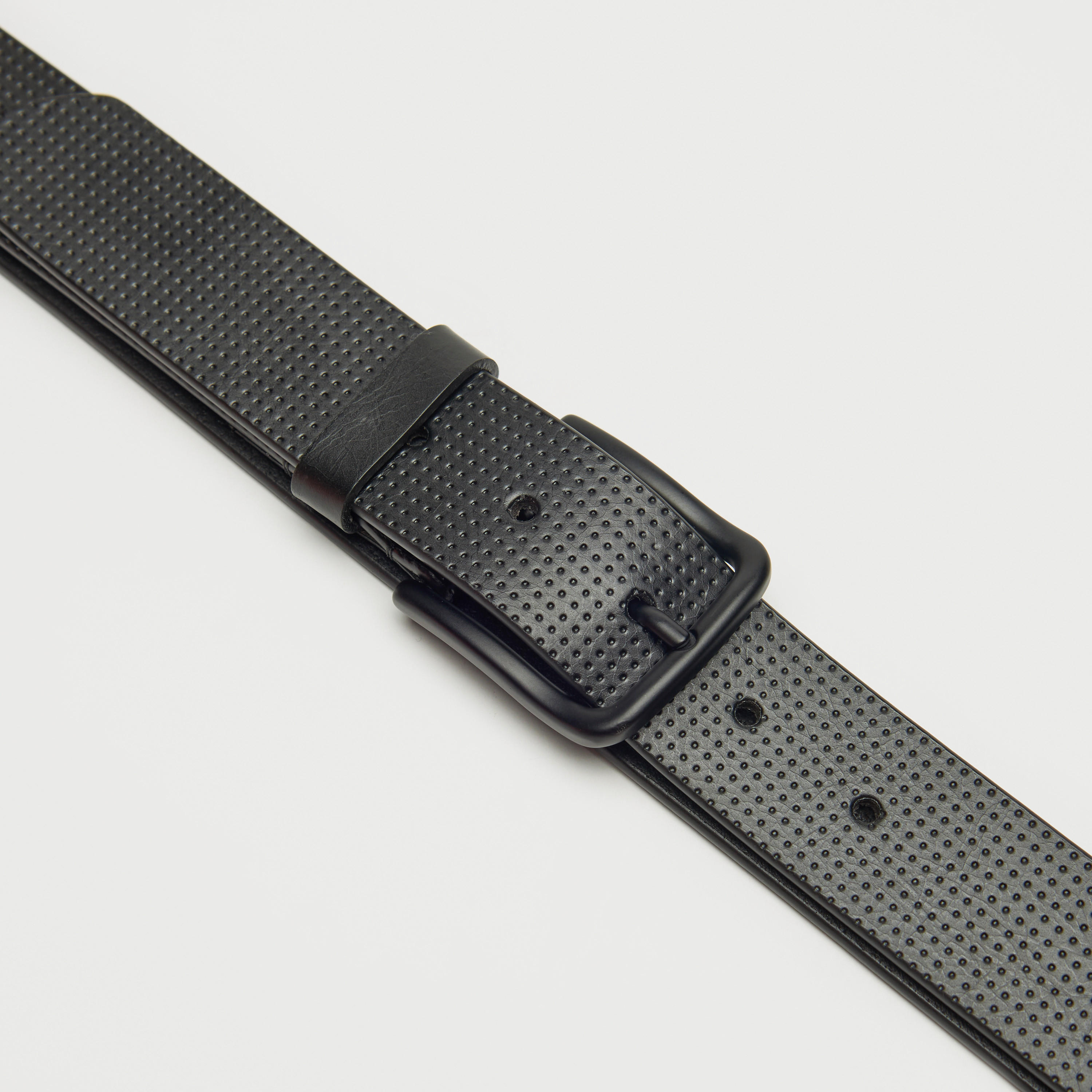 Textured Leather Belt with Pin Buckle Closure-men-beltsandwallets-belts-image-5