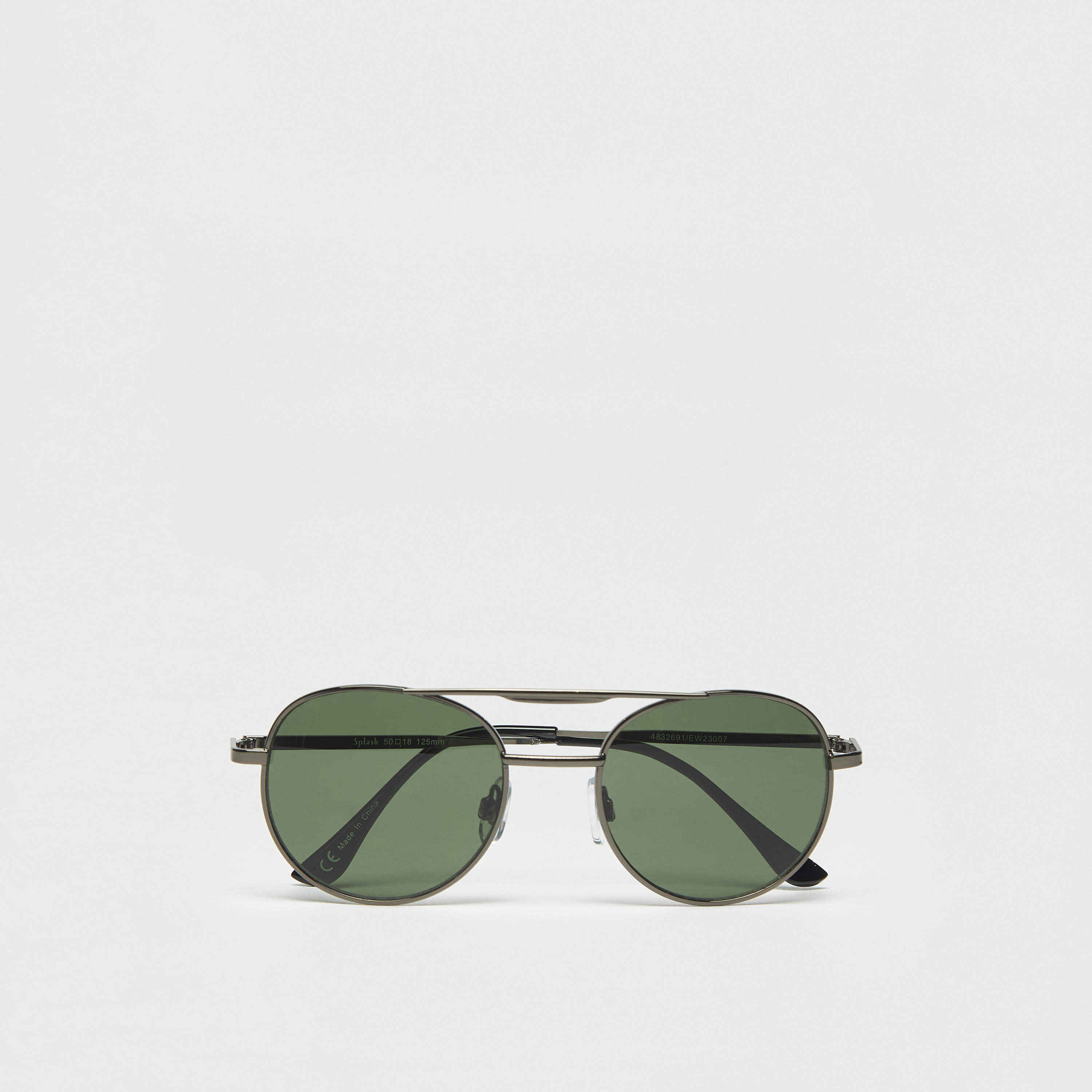 نظّارة شمسيّة بإطار كامل وعدسات ملوّنة ووسادات أنف-men-sunglasses-image-1
