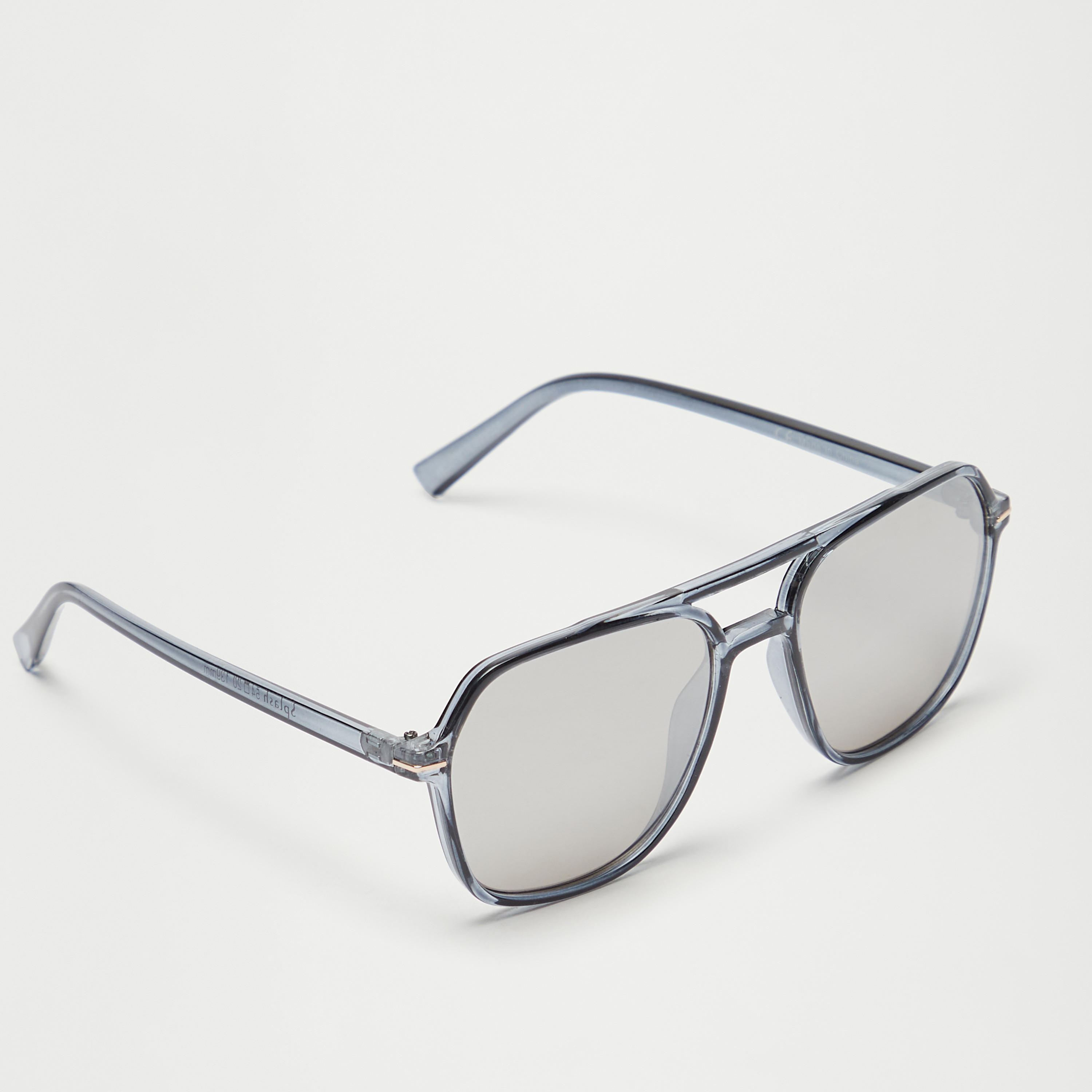 نظّارة شمسية بعدسات ملونة وإطار كامل-men-sunglasses-image-1